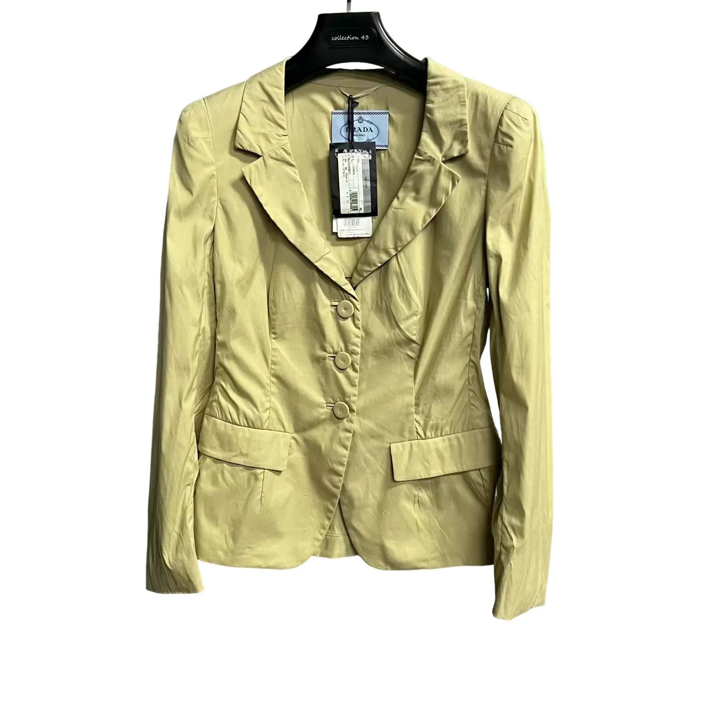 Prada Prada Khaki Poplin Stretch Bow Blazer Size IT 44 Size M / US 6-8 / IT 42-44 - 1 Thumbnail