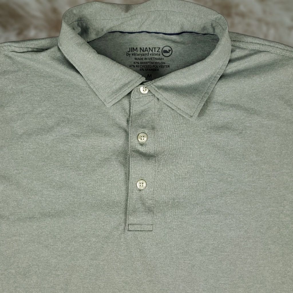 Vineyard Vines Vineyard Vines Polo Shirt Mens M Green Short Sleeve Polo Shirt Men Green Polyester Golf Short Sleeve Size US M / EU 48-50 / 2 - 1 Thumbnail