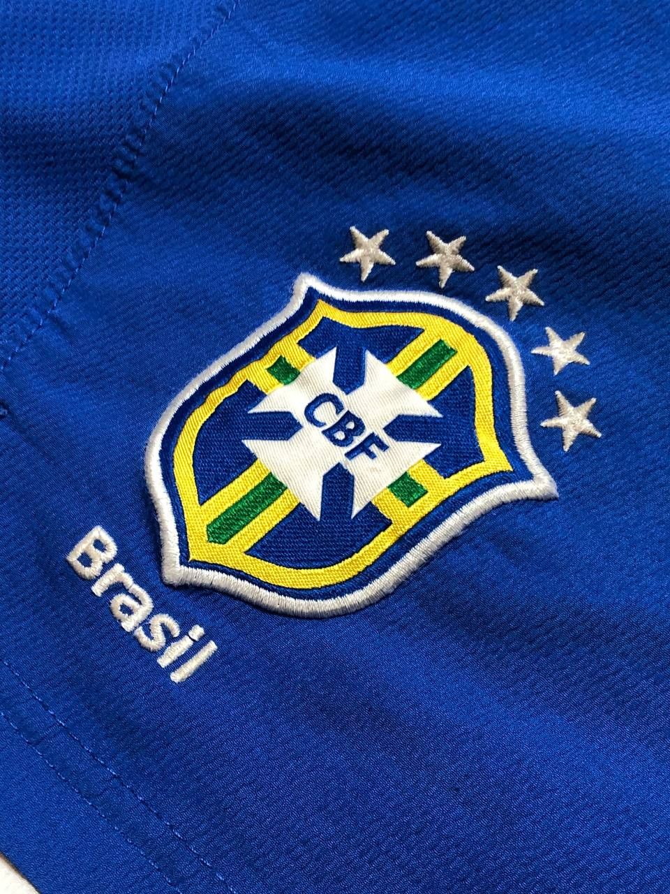 Nike BRAZIL NATIONAL TEAM 2002/2004 AWAY FOOTBALL SHORTS NIKE Size US 34 / EU 50 - 7 Thumbnail