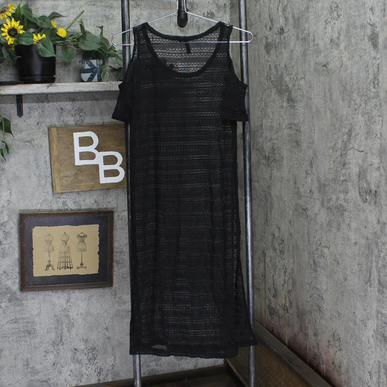 Other Ultra Flirt Juniors Open-knit Tunic Top 1991066 Black L Size L / US 10 / IT 46 - 2 Thumbnail