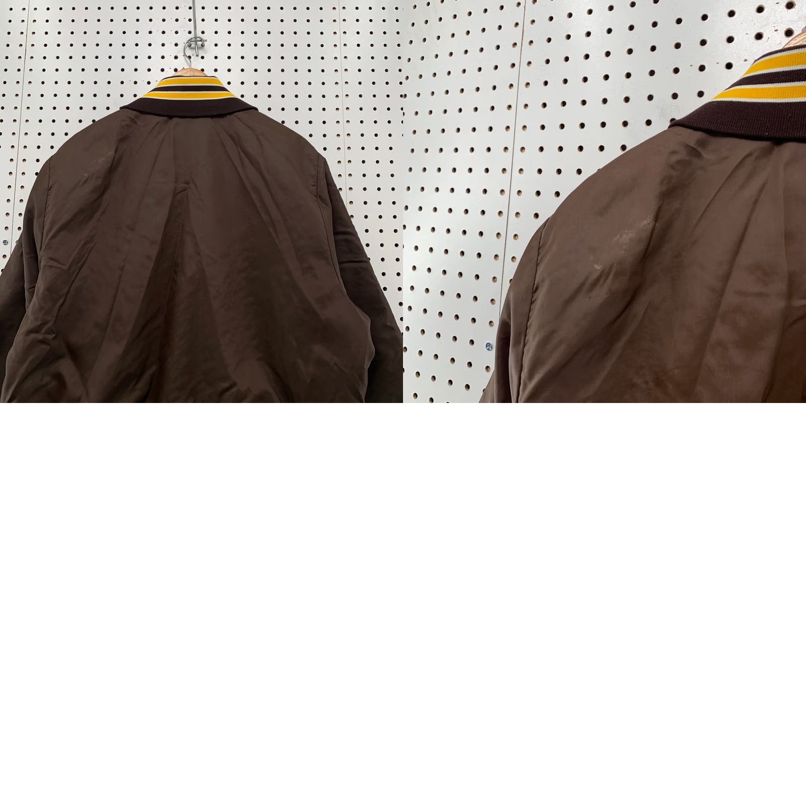 Salem Sportswear VINTAGE Gem Sportswear DADS CLUB Satin Snap Jacket Mens XL Brown USA 70s 80s Bomber Jacket Mens Size US XL / EU 56 / 4 - 10 Thumbnail