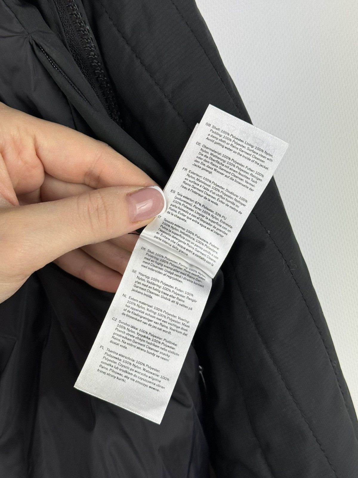 Rains Rains Unisex Nylon Quilted Full Zip Layer Jacket Size Xs / S Size US XS / EU 42 / 0 - 21 Thumbnail
