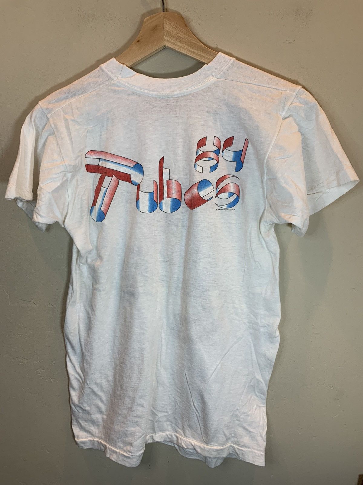 Band Tees × Vintage RARE Vintage 1984 The Tubes Screen Stars Single Stitch Shirt Size US M / EU 48-50 / 2 - 2 Thumbnail