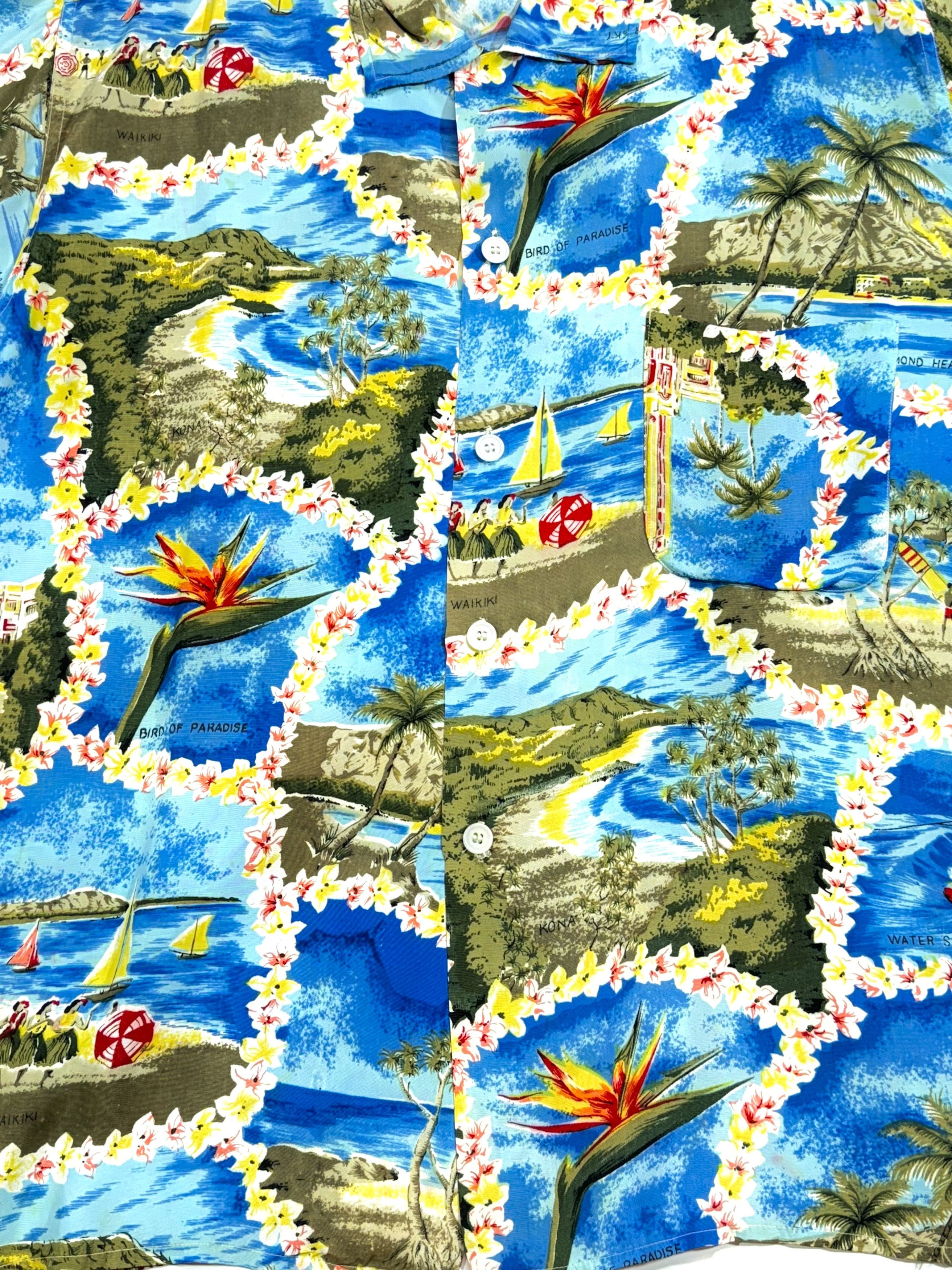 Vintage 50's~ ALOHA Sz.L RN17372 (E) hawaiian shirt Size US M / EU 48-50 / 2 - 4 Thumbnail