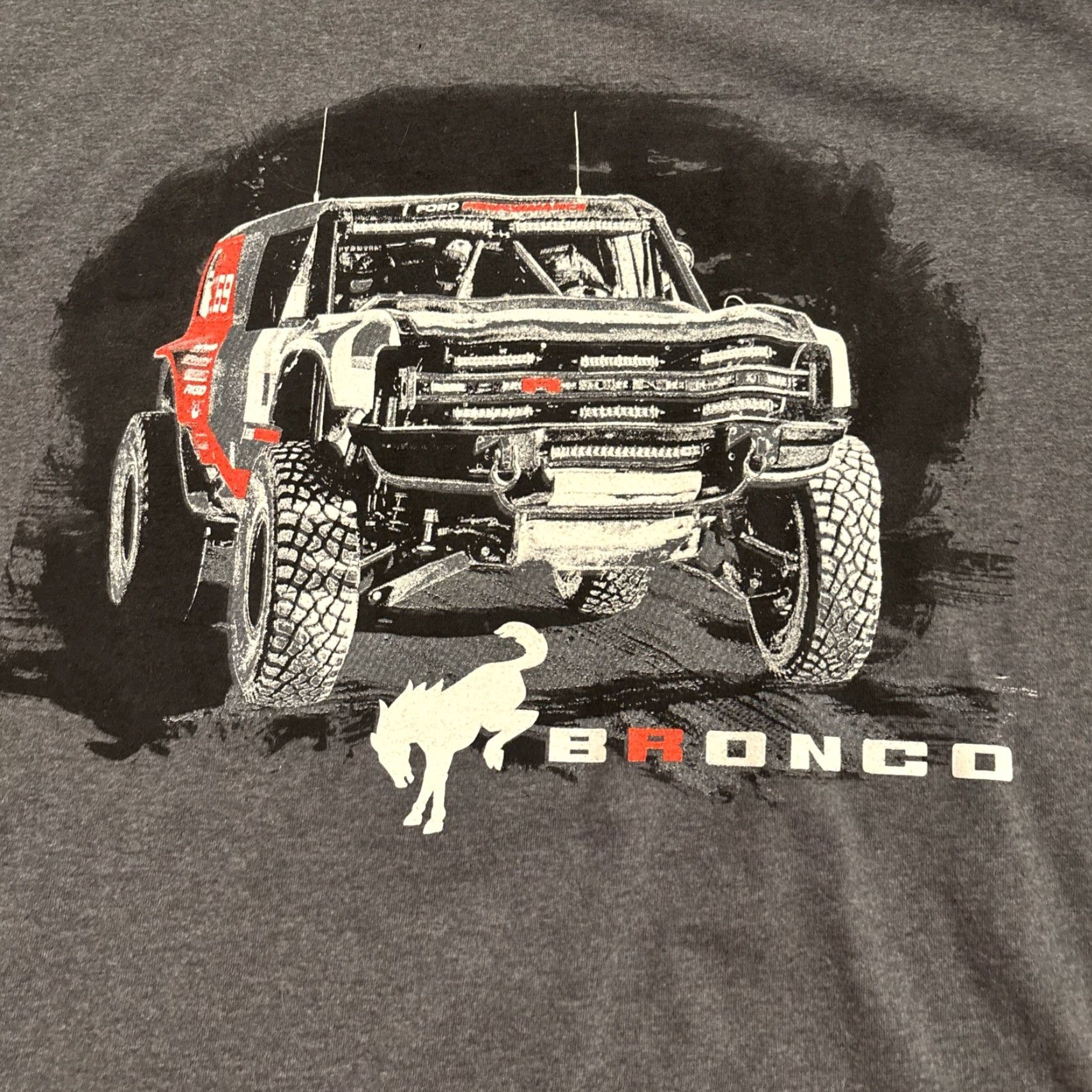 Fruit Of The Loom FORD BRONCO SHIRT T-SHIRT ADULT XL GRAY GRAPHIC TWO-SIDED MEN'S NEW WITH TAGS (if applicable) Size US XL / EU 56 / 4 - 2 Thumbnail