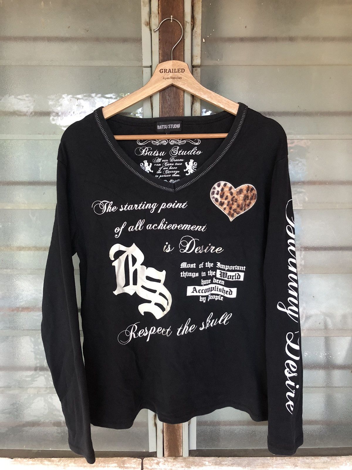 Japanese Brand Vintage Batsu Studio Skull Design Tee Size US L / EU 52-54 / 3 - 2 Thumbnail