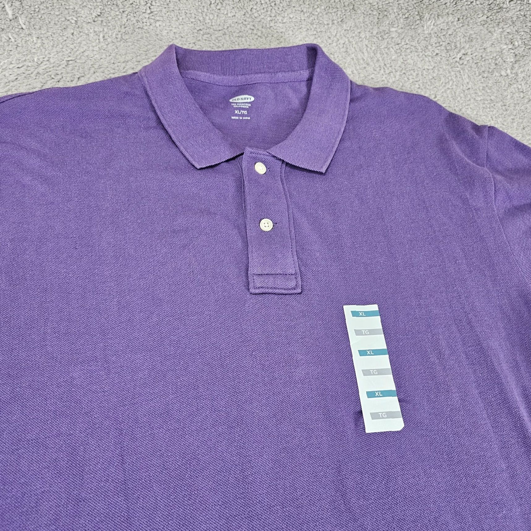 Old Navy Old Navy Polo Shirt Mens XL Purple Knit Cotton Golf Preppy Size US XL / EU 56 / 4 - 2 Thumbnail