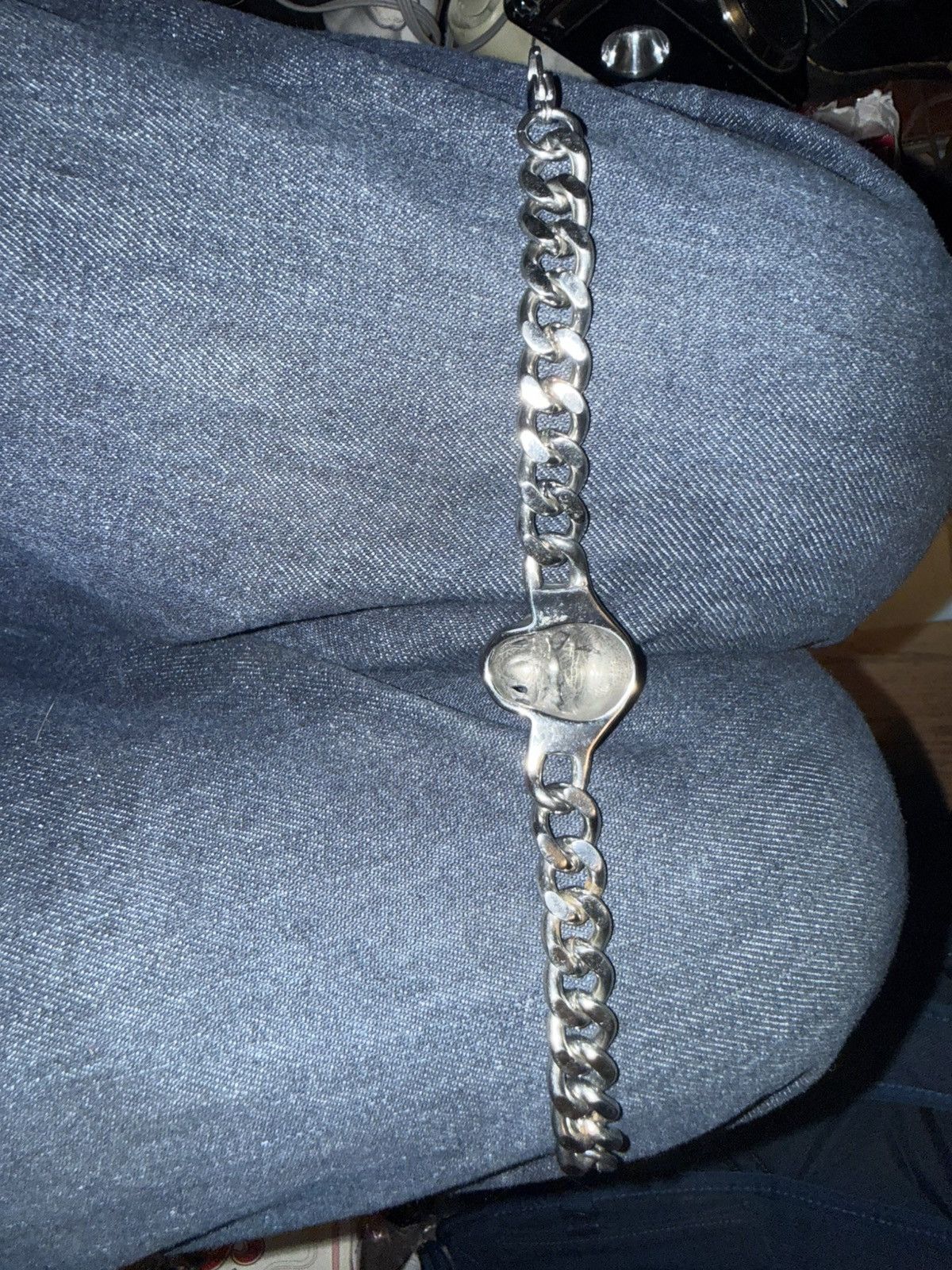 Other Skull silver chain bracelet Size ONE SIZE - 3 Thumbnail