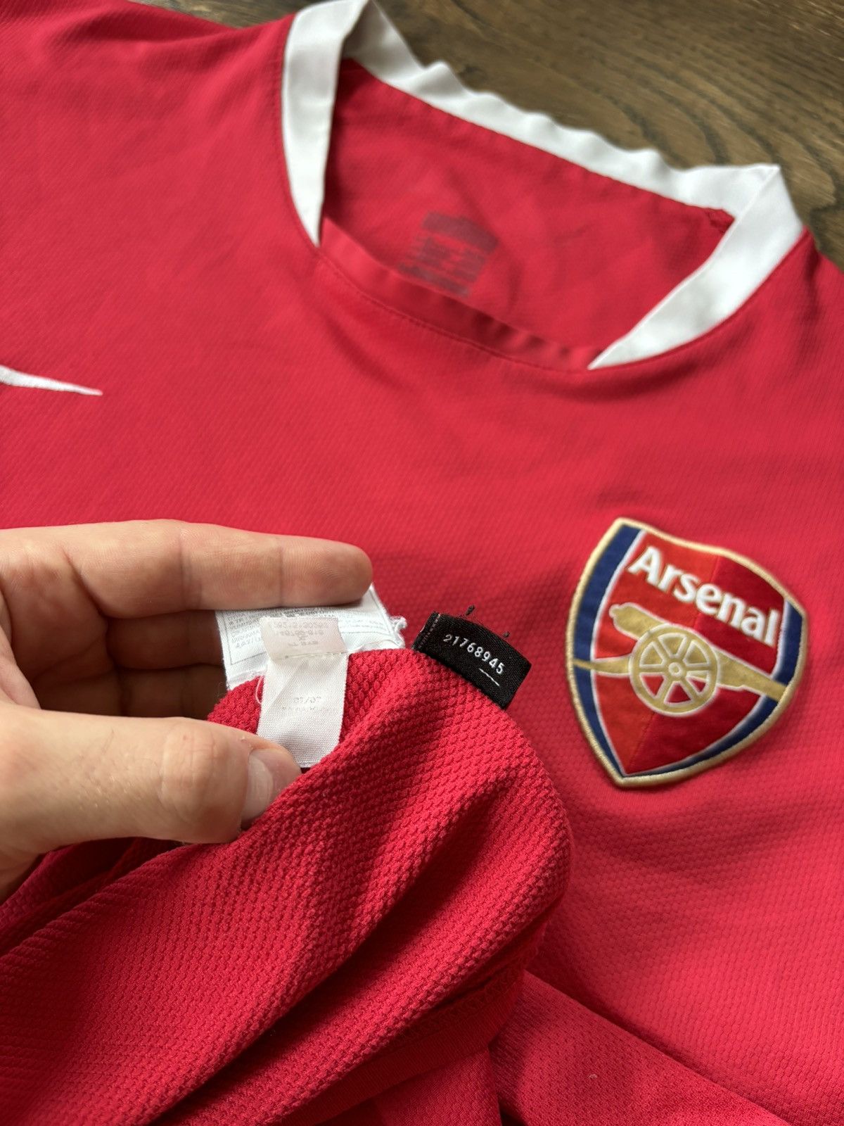 Vintage Arsenal Home Shirt 2006/2008 Short Sleeve Mens UK XL Nike Size US XL / EU 56 / 4 - 6 Thumbnail