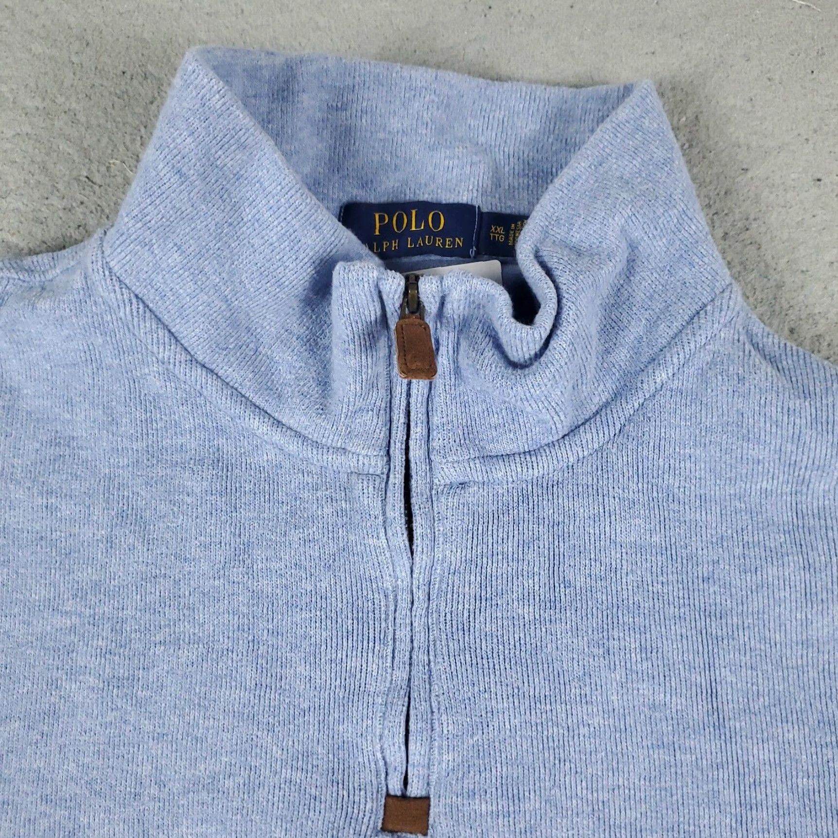 Ralph Lauren VINTAGE Ralph Lauren Sweater Mens 2XL Pullover Knit 1/4 Zip Casual Formal Outdoor Blue Size US XXL / EU 58 / 5 - 3 Thumbnail