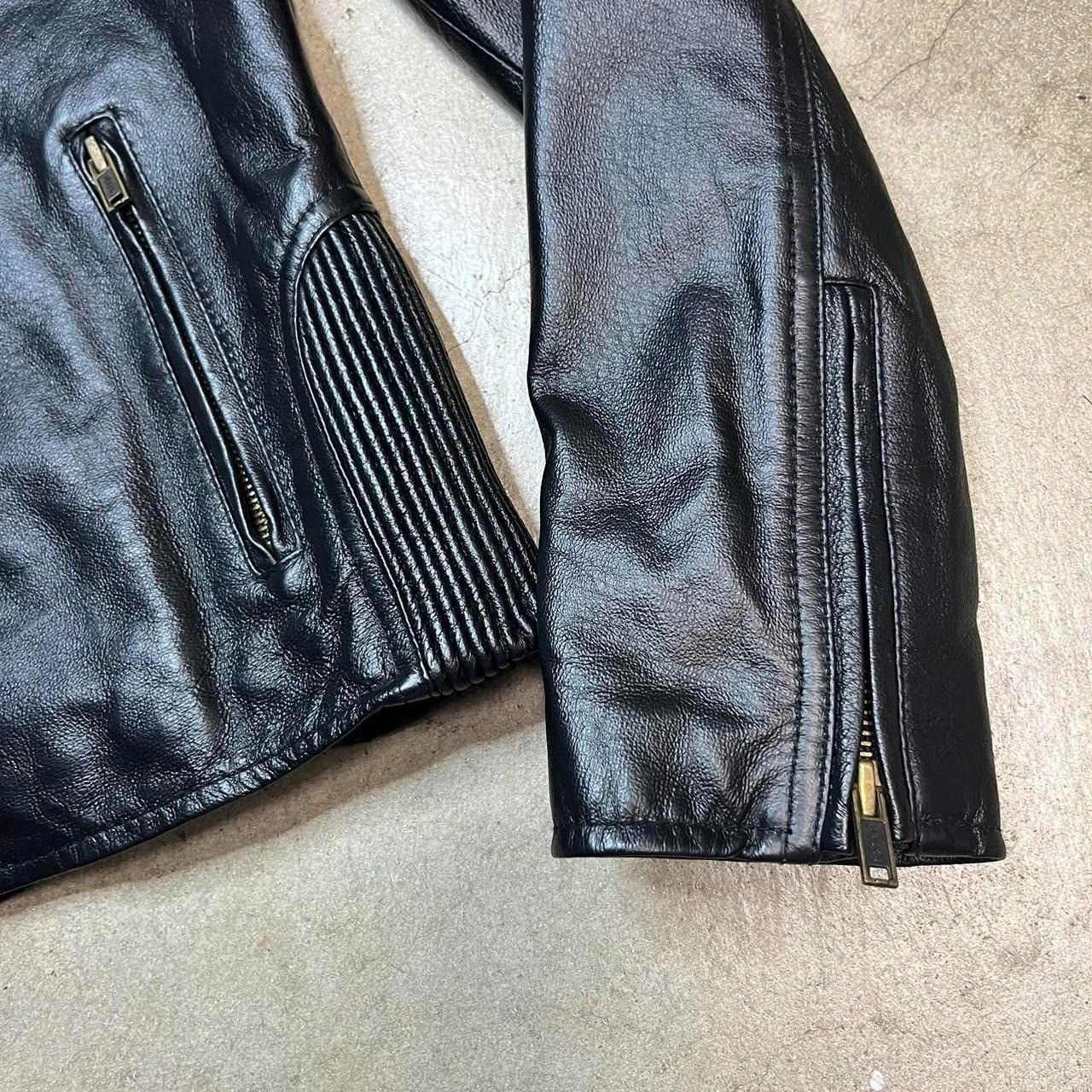 Vintage × Wilsons Leather Vintage Wilsons Leather Womens Cafe Racer jacket Moto Size S / US 4 / IT 40 - 4 Thumbnail