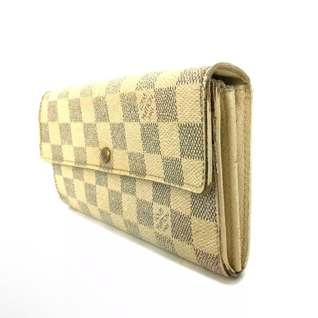 Louis Vuitton Louis Vuitton Damier Azur Porte Feuille Sarah Long Wallet Size ONE SIZE - 3 Thumbnail