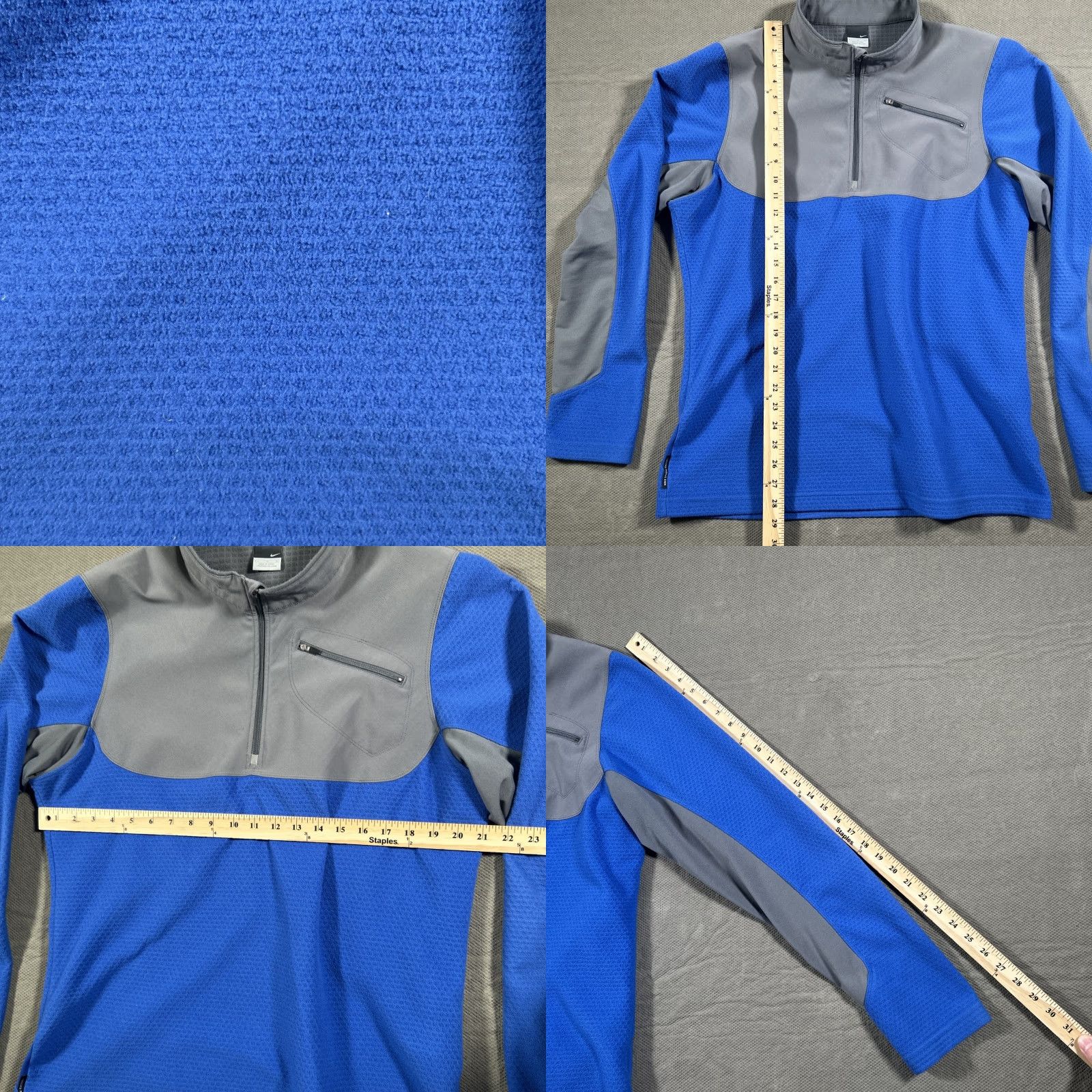 Nike Nike Sphere Thermal Pullover Men Large 1/4 Zip Blue Size US L / EU 52-54 / 3 - 8 Thumbnail