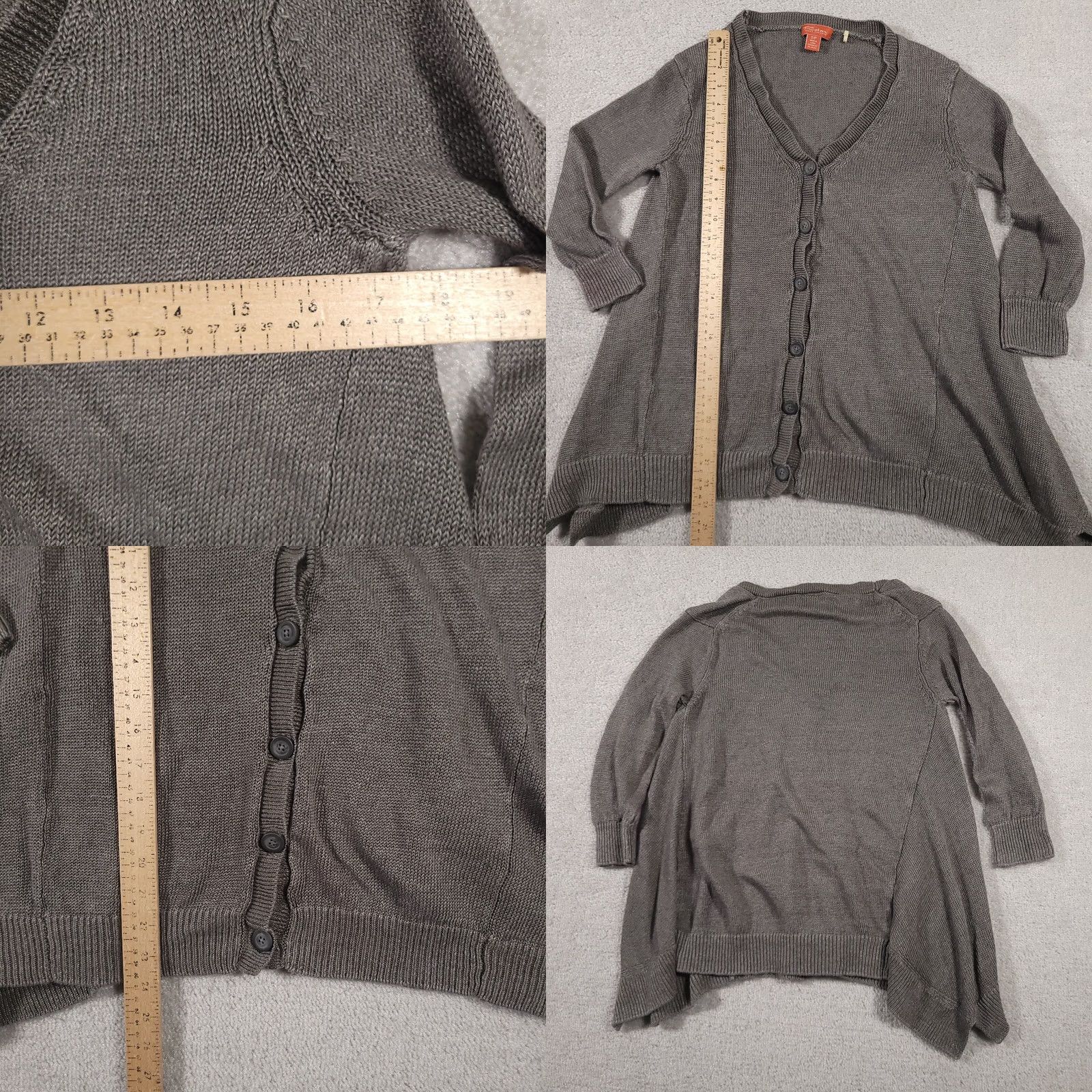 Tommy Bahama Tommy Bahama Cardigan Sweater Womens Small Petite Open Knit 3/4 Sleeve Button Up Size S / US 4 / IT 40 - 8 Thumbnail