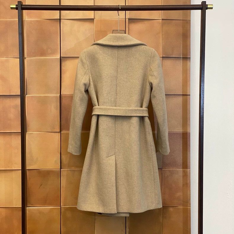 Max Mara Max Mara Oatmeal Long Wool Coat Size M / US 6-8 / IT 42-44 - 2 Thumbnail
