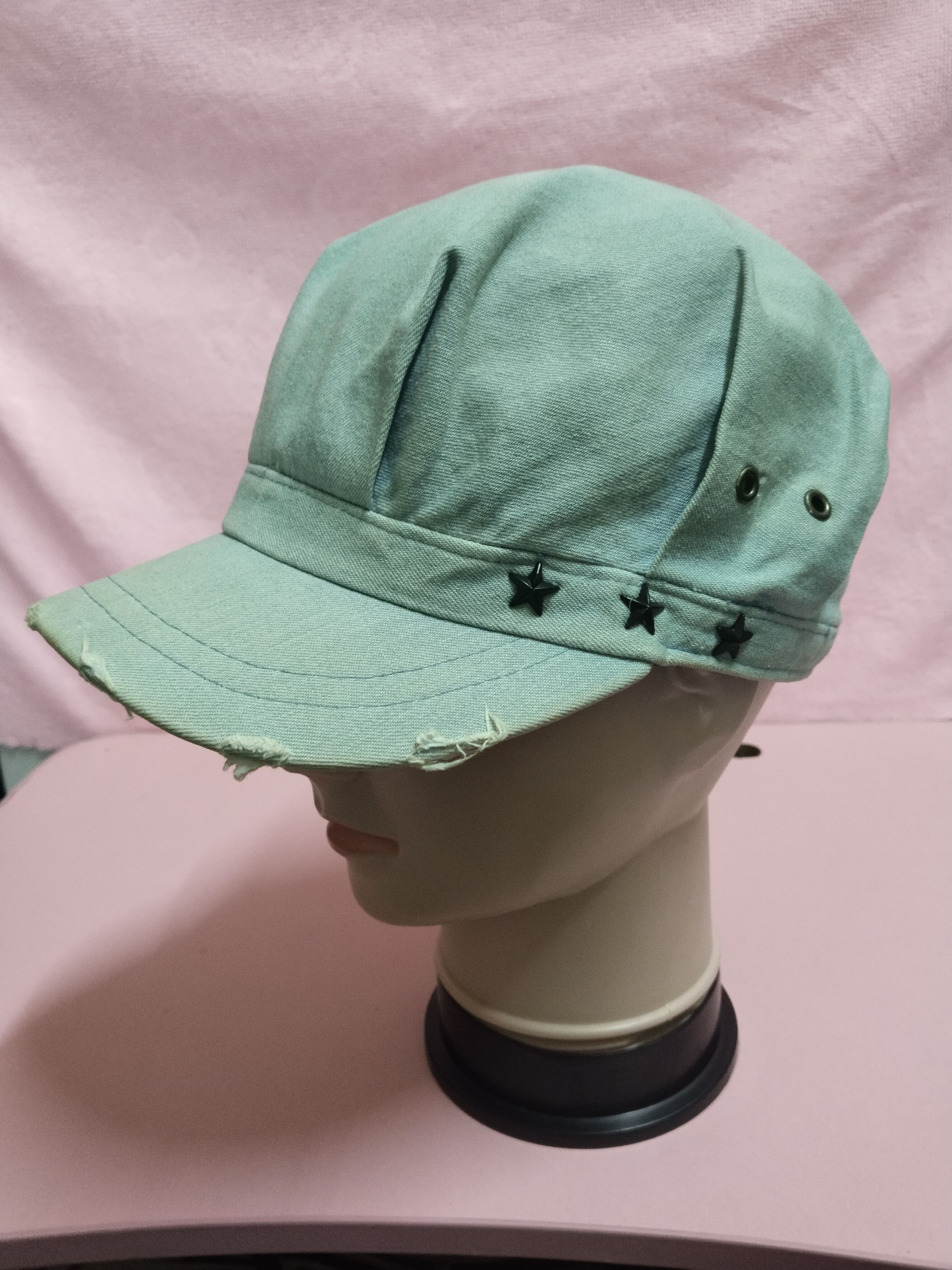 Japanese Brand VINTAGE DISTRESSED 3 STAR NEWBOYS HAT Size ONE SIZE - 3 Thumbnail
