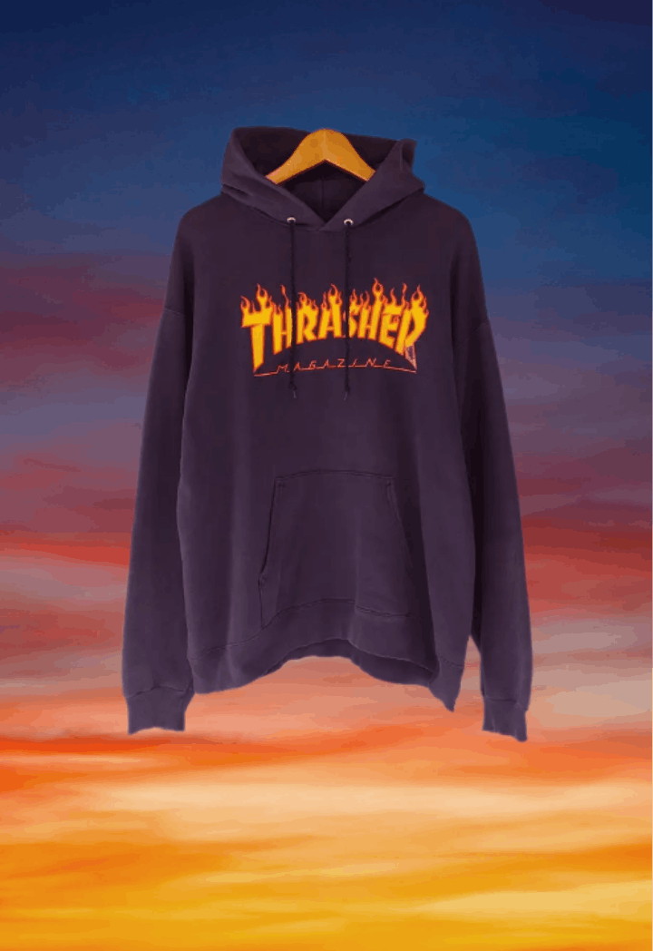 Thrasher Vintage Thrasher flame skateboard hoodie Size US M / EU 48-50 / 2 - 1 Thumbnail