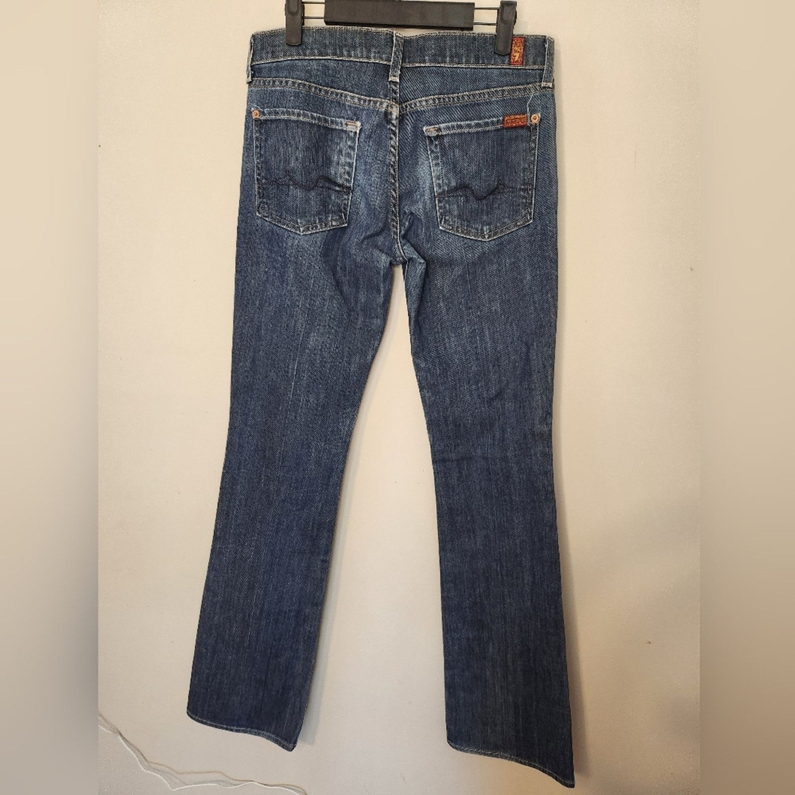 7 For All Mankind 7 For All Mankind Long Bootcut Jeans 28 low rise Size 28" / US 6 / IT 42 - 3 Thumbnail