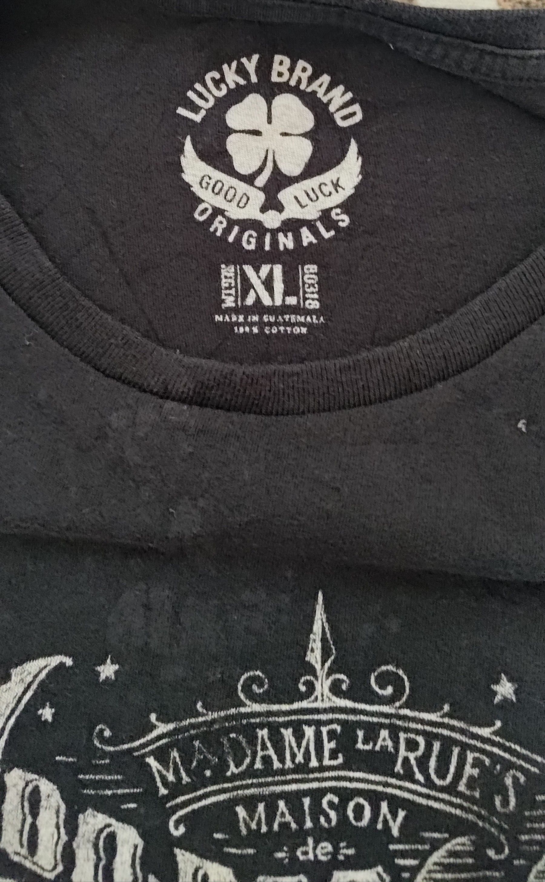 Lucky Brand Lucky Brand Men's Black T-shirt Size US XL / EU 56 / 4 - 3 Thumbnail