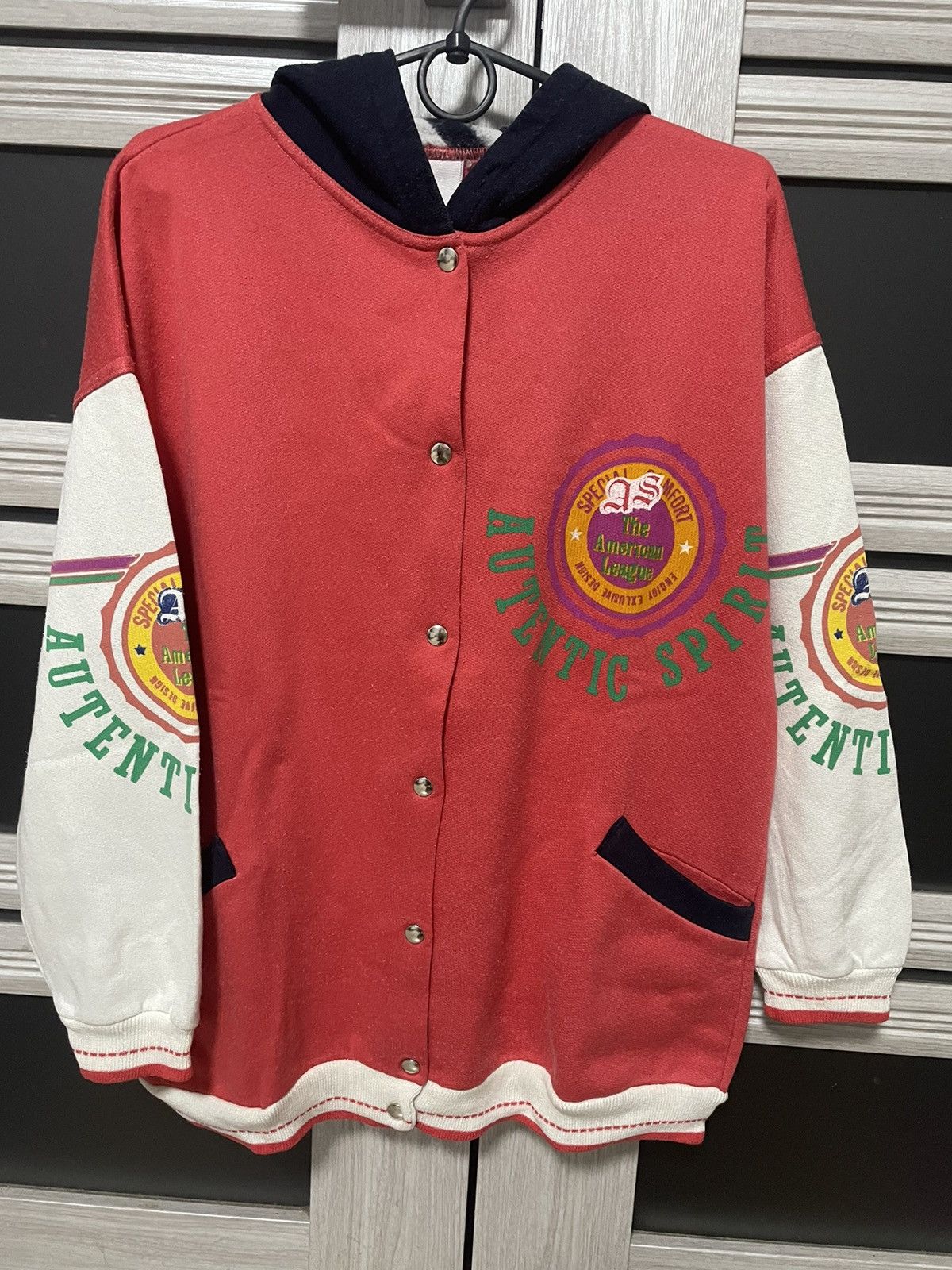 MLB × Vintage 80s New York Mets Button Hoodie Spirit American League Y2K Size US S / EU 44-46 / 1 - 4 Thumbnail