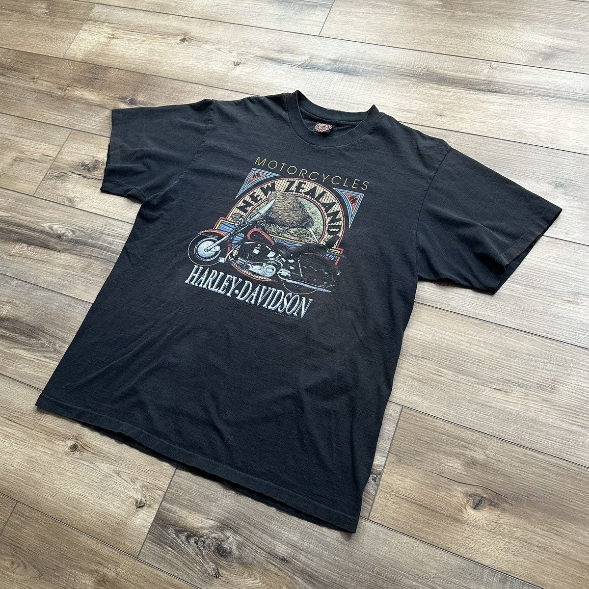 Harley Davidson Vintage 1992 Harley Davidson Single Stitch Graphic Tee Size US L / EU 52-54 / 3 - 3 Thumbnail