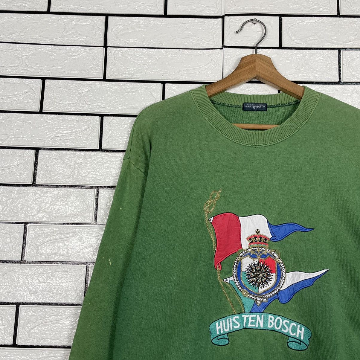 Other Vintage Huisten Bosch Big Logo Sweatshirt Size US L / EU 52-54 / 3 - 6 Thumbnail