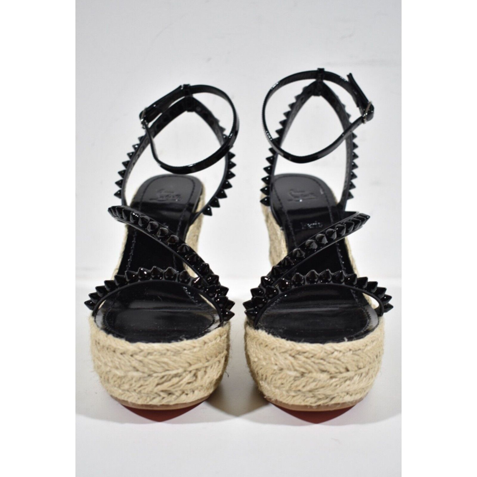 Christian Louboutin Mafaldina Zeppa 120 Black Platform Wedge Sandal Heel Pump 42 Size US 12 / IT 42 - 6 Thumbnail