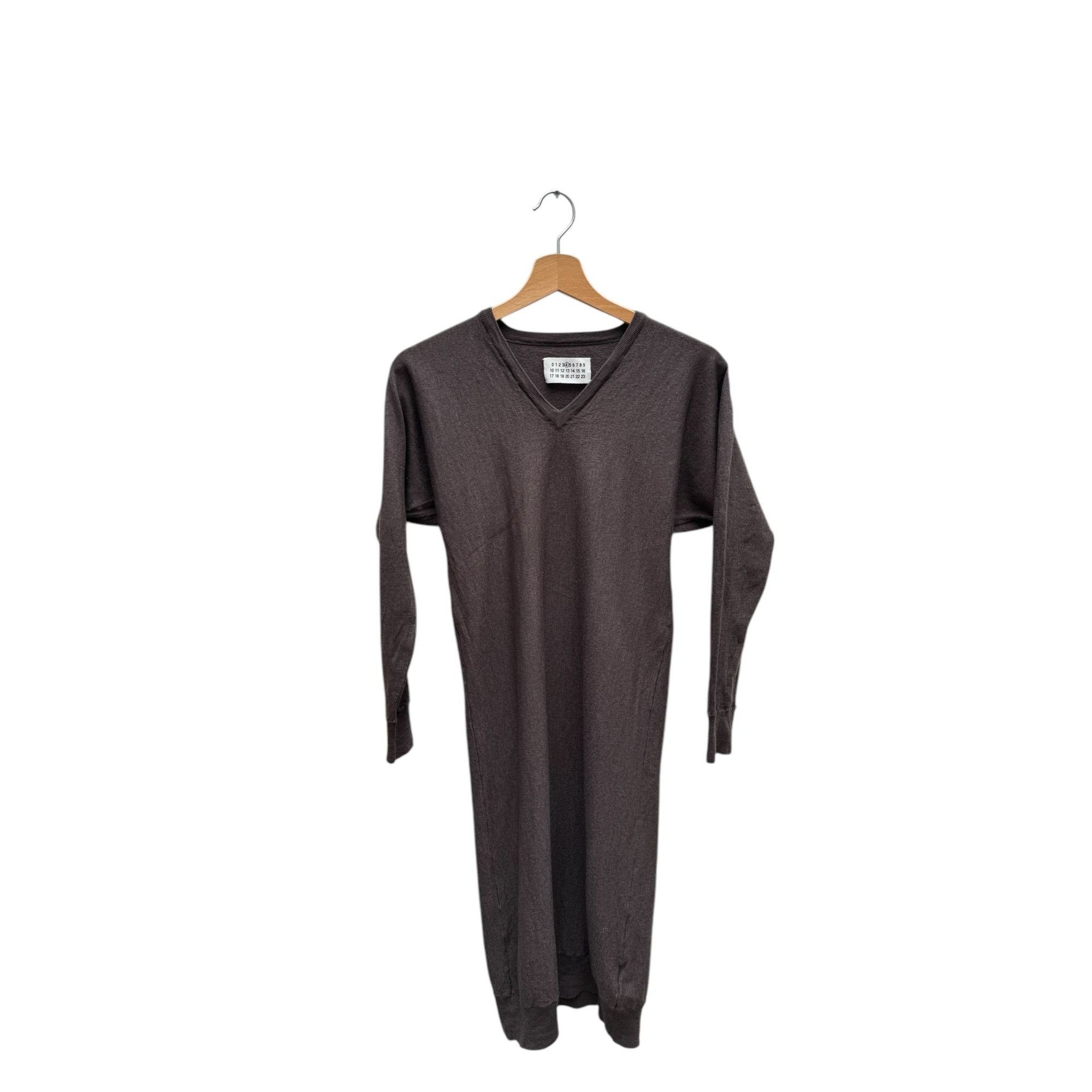 Maison Margiela FW 2008 4 Stitches Grey Wool Dress Size S / US 4 / IT 40 - 1 Thumbnail