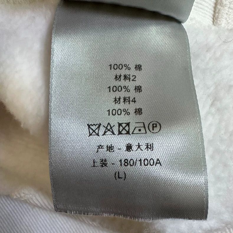 Dior Dior White towel printed with logo presbyopic hoodie sweat Size US L / EU 52-54 / 3 - 5 Thumbnail