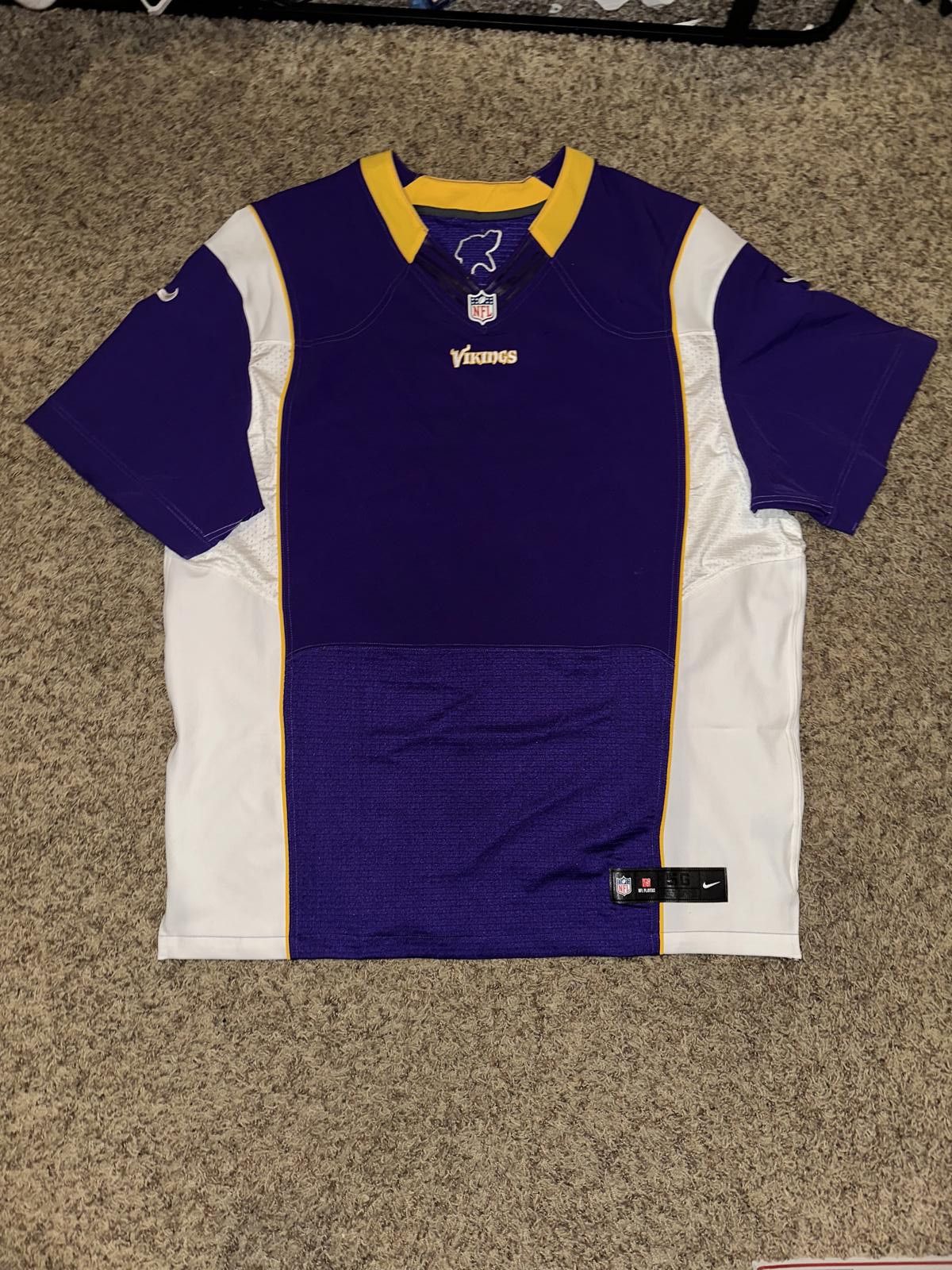 Nike Vintage Nike Men’s NFL Minnesota Vikings Purple Vapor Jersey Size US XXL / EU 58 / 5 - 1 Thumbnail