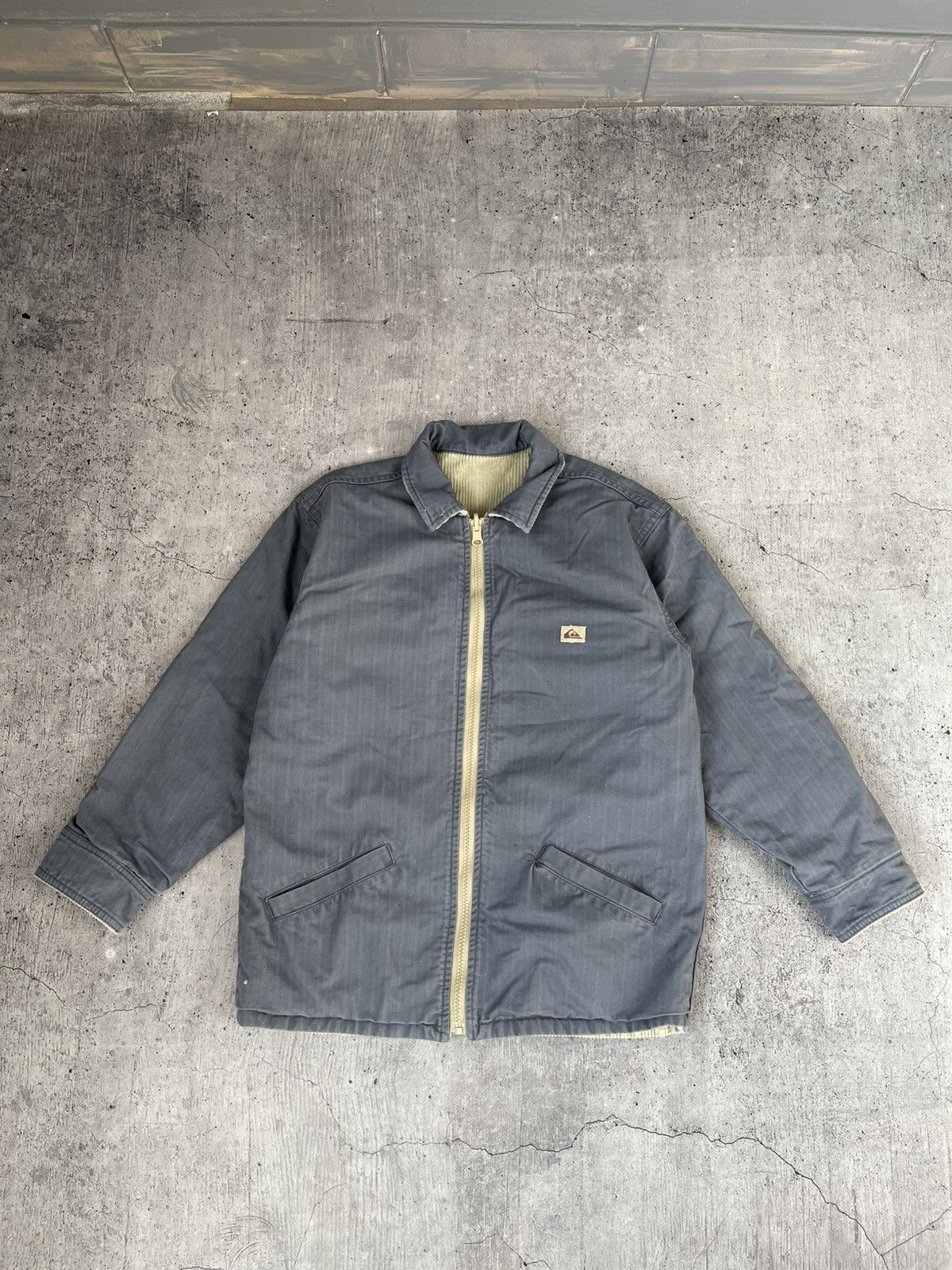 Quiksilver Vintage Quiksilver Big Logo Two Sided Corduroy Y2K Jacket Size US XS / EU 42 / 0 - 4 Thumbnail