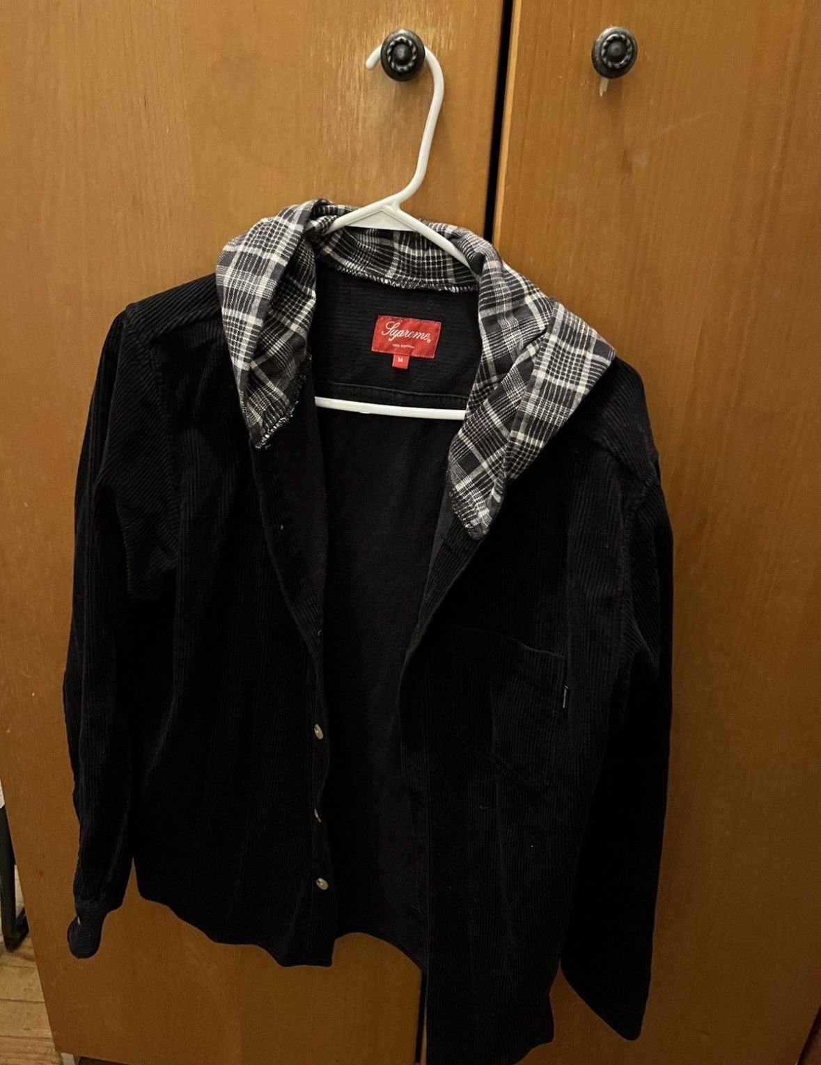Supreme Supreme Hooded Color Blocked Corduroy Shirt FW18 Size US M / EU 48-50 / 2 - 1 Thumbnail