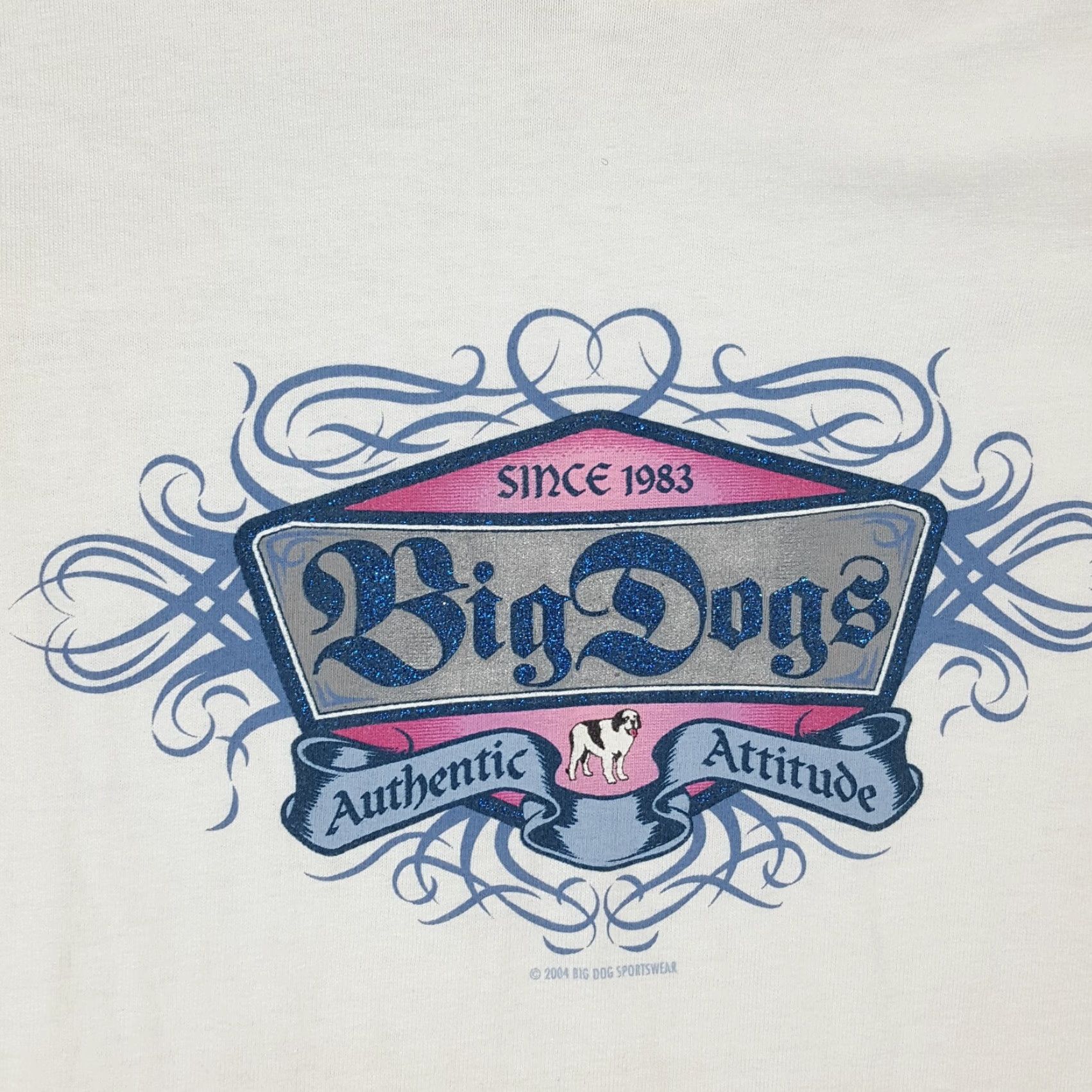 Big Dogs VINTAGE Big Dogs Y2K Tribal Logo Women's XL Retro Short Sleeve T-Shirt Top Cotton Casual 90s Dog Outdoor Size XL / US 12-14 / IT 48-50 - 3 Thumbnail