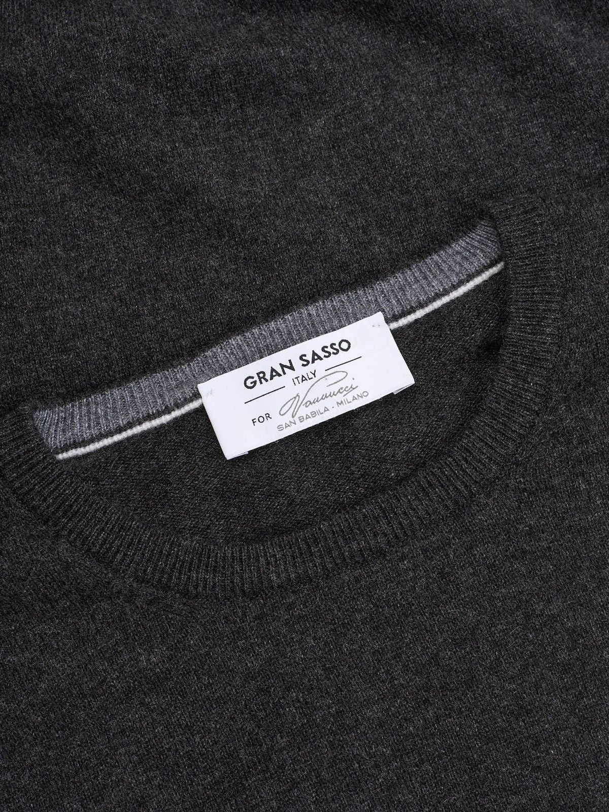 Gran Sasso GRAN SASSO for VANNUCCI Gray Cashmere Knit Crewneck Sweater Size US XS / EU 42 / 0 - 4 Thumbnail