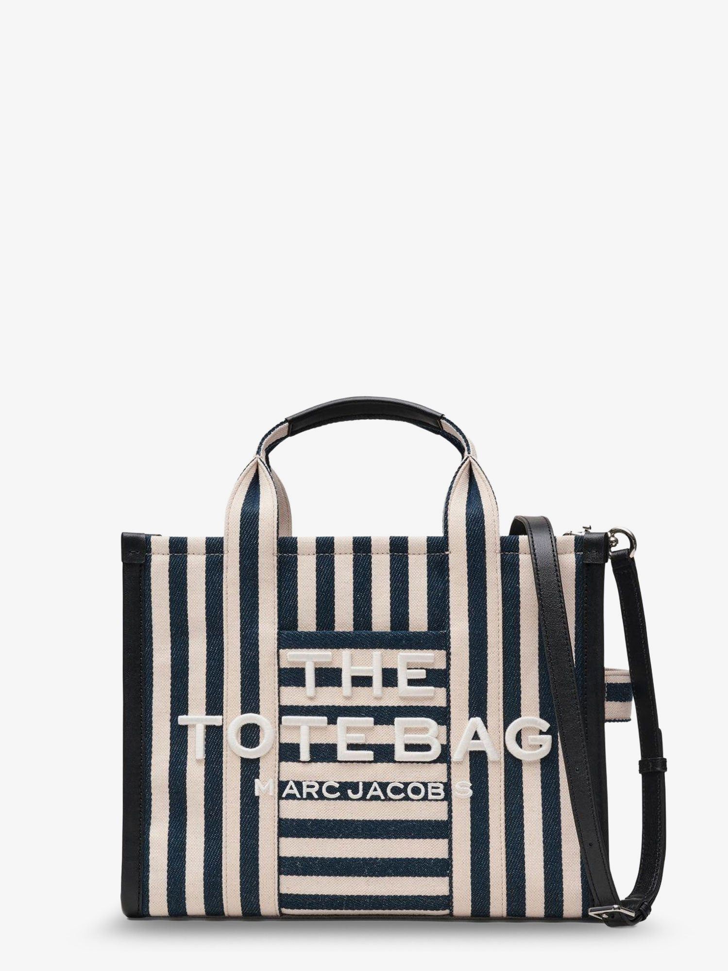Marc Jacobs The Tote Bag Canvas Handbag With Embroidered Logo On The Front Size ONE SIZE - 1 Thumbnail
