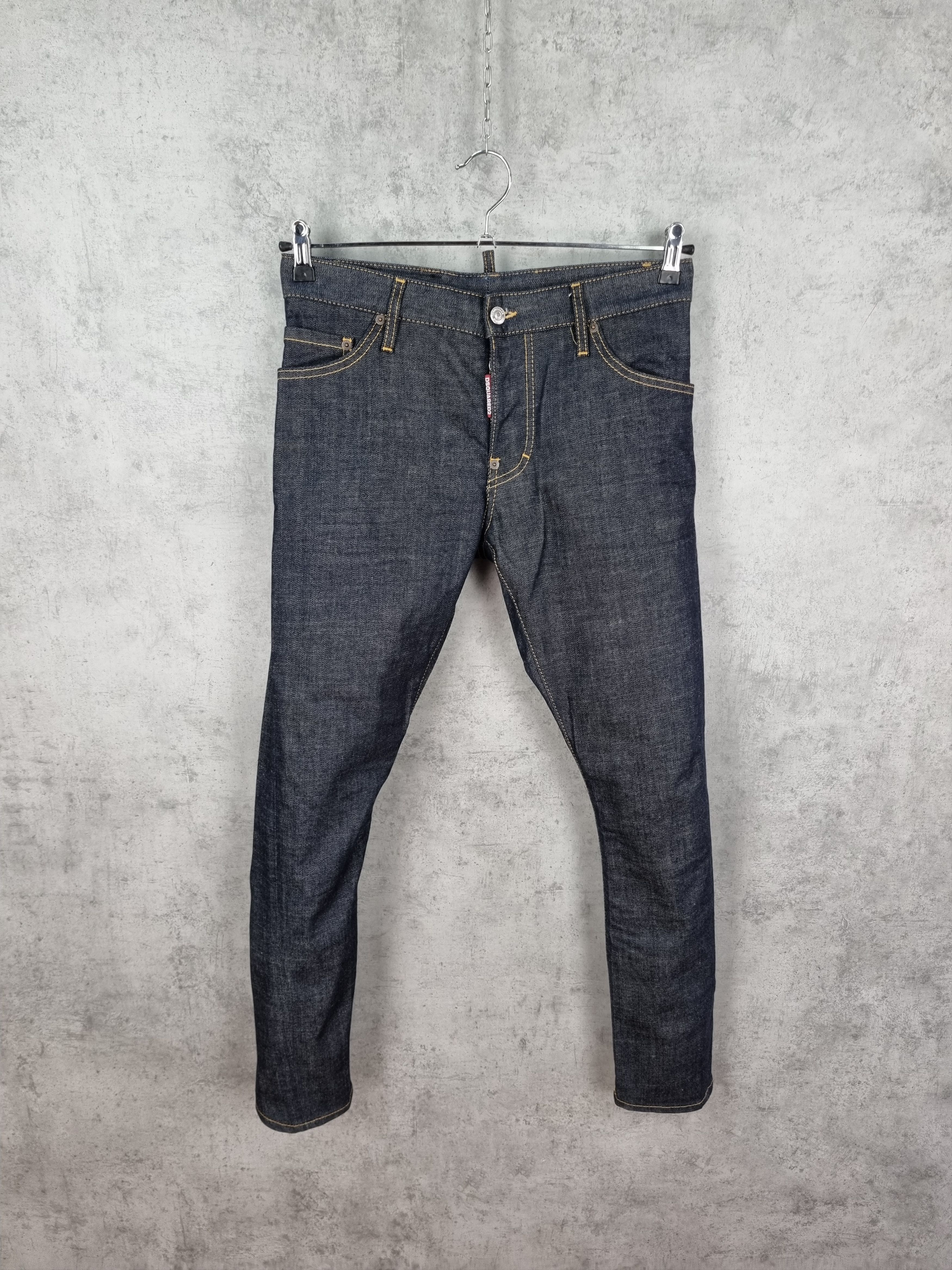 Dsquared2 DSQUARED2 Italian Raw Denim Skinny Jeans Size US 32 / EU 48 - 8 Thumbnail