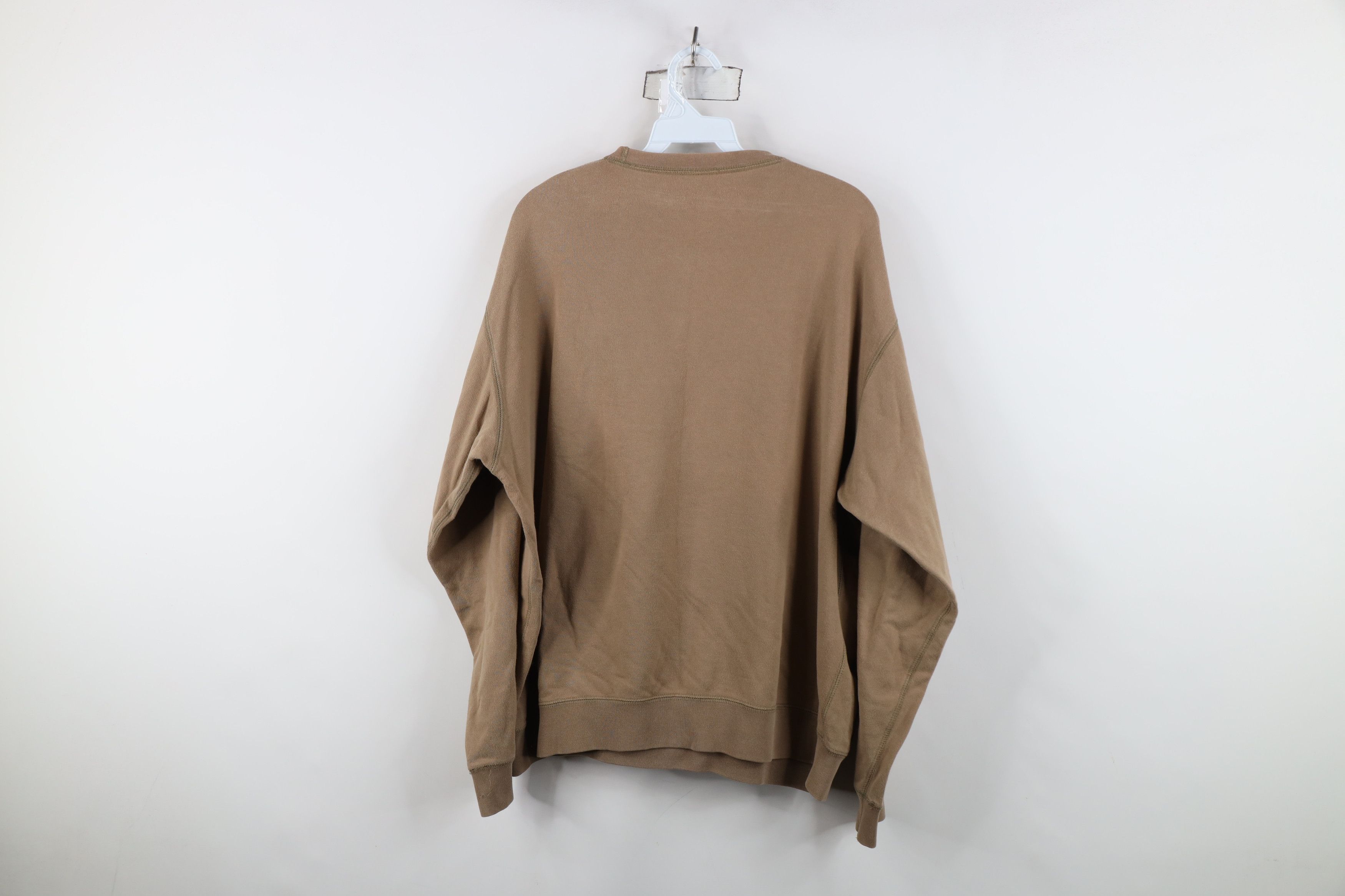 Vintage Vintage 90s Streetwear Faded Blank Crewneck Sweatshirt Brown Size US M / EU 48-50 / 2 - 11 Thumbnail