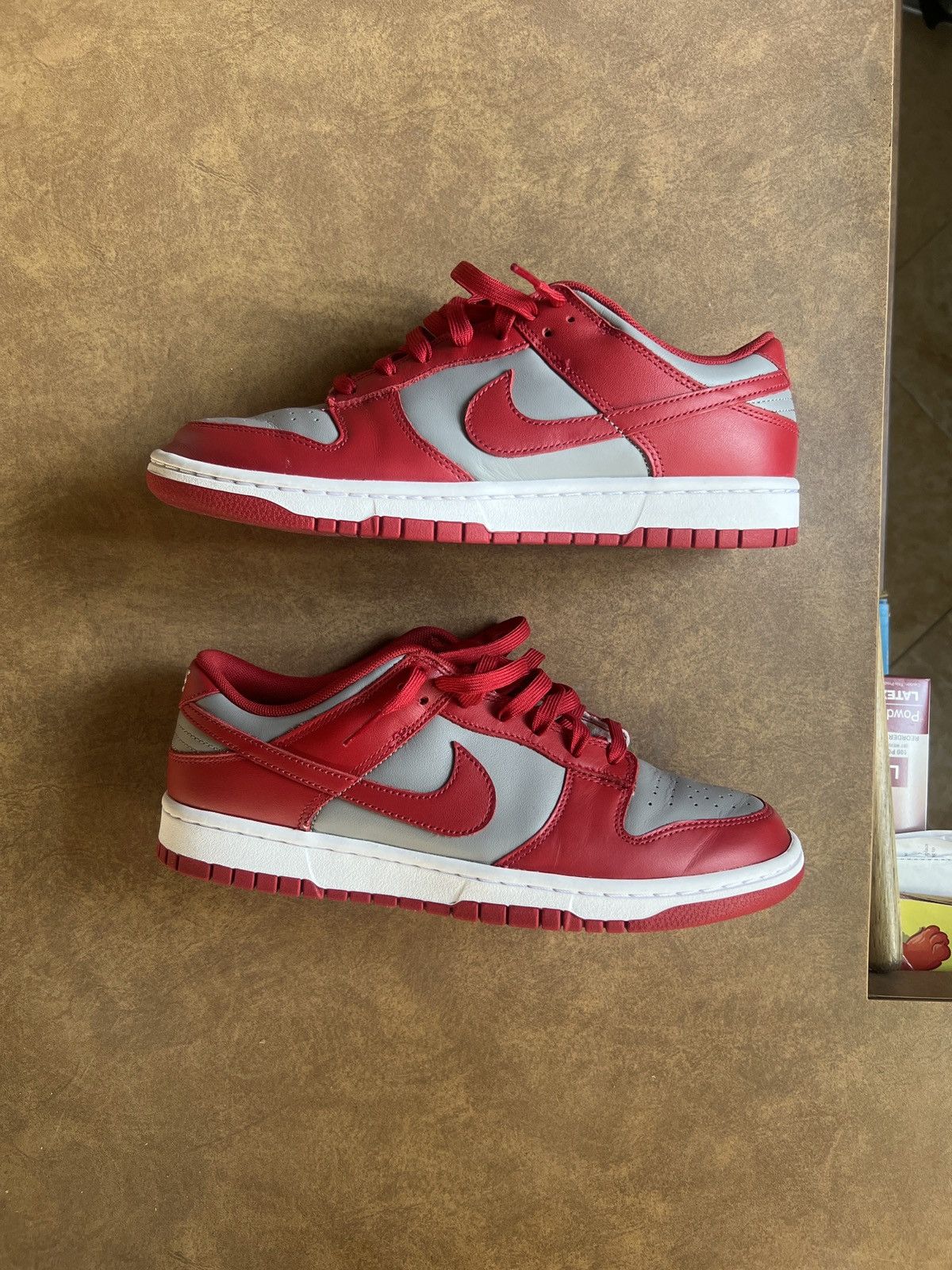 image of Nike Dunk Low “Unlv” Shoes in Red, Men's (Size 9.5)