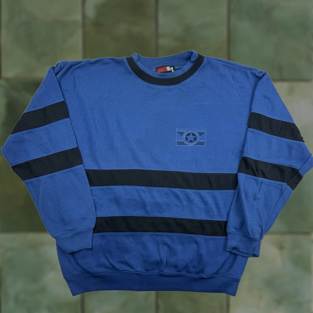 Vintage VINTAGE Today’s News Sweatshirt Adult Large Pullover 1980s Cut And Sew Crewneck Size US L / EU 52-54 / 3 - 1 Thumbnail