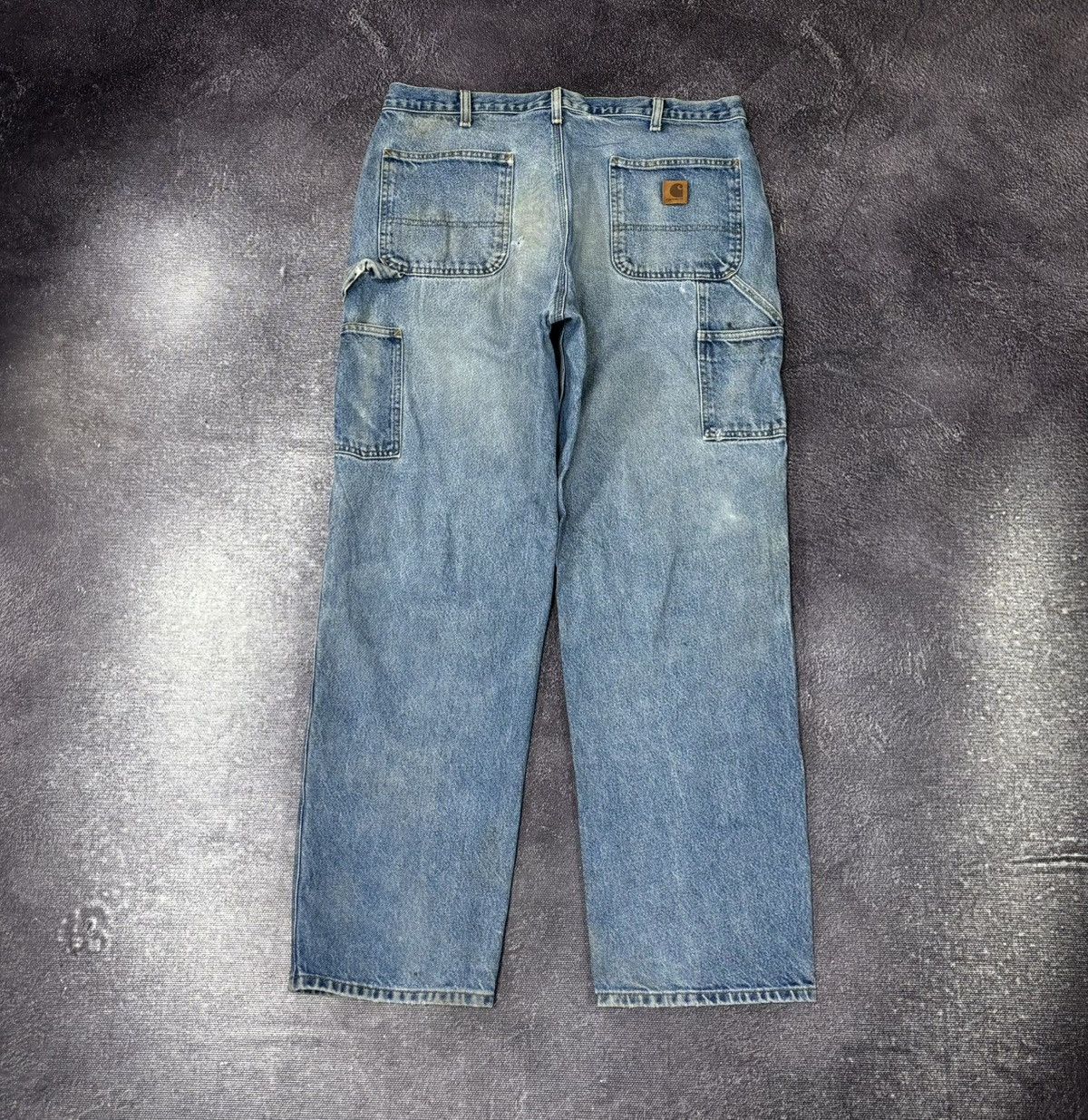 Carhartt Vintage Carhartt USA Faded Blue Denim Hype Work Baggy Jeans Size US 36 / EU 52 - 1 Thumbnail