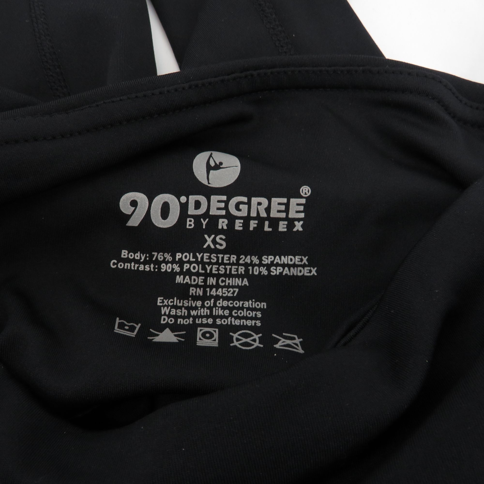 Other 90 Degree By Reflex XS High-Waisted Black Ankle Leggings Poc Size 23" - 5 Thumbnail