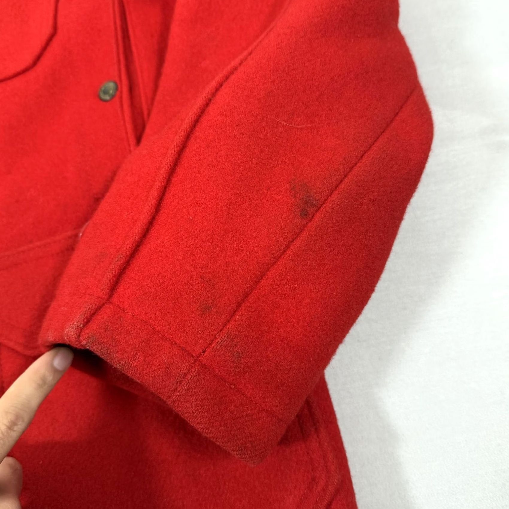 Vintage VINTAGE Woolrich Red Wool Hunting Coat Mens 42 Mackinaw Cruiser Parka 60s USA Size US XS / EU 42 / 0 - 5 Thumbnail