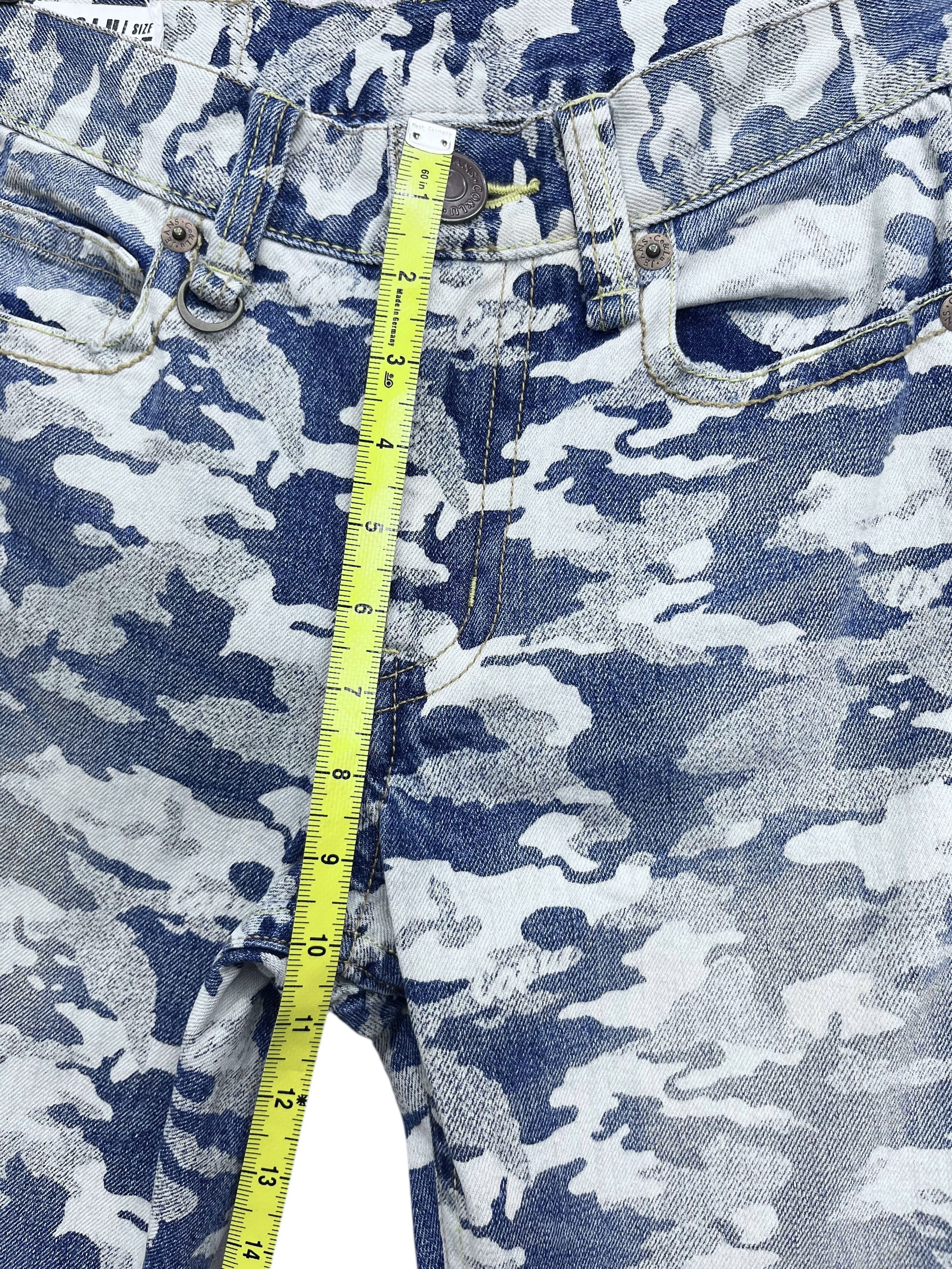 Japanese Brand FYE🔥Dope Camo Blue Print Denim Inspired by Hysteric Glamour Size 27" / US 4 / IT 40 - 9 Thumbnail