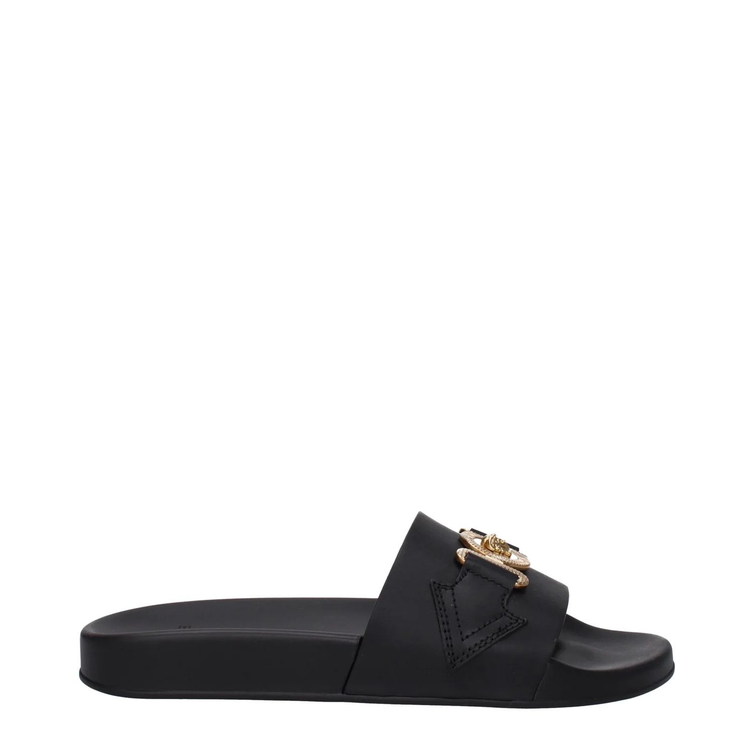 Versace ob1o1e0125 Leather Slippers in Black Size US 5 / IT 35 - 1 Thumbnail