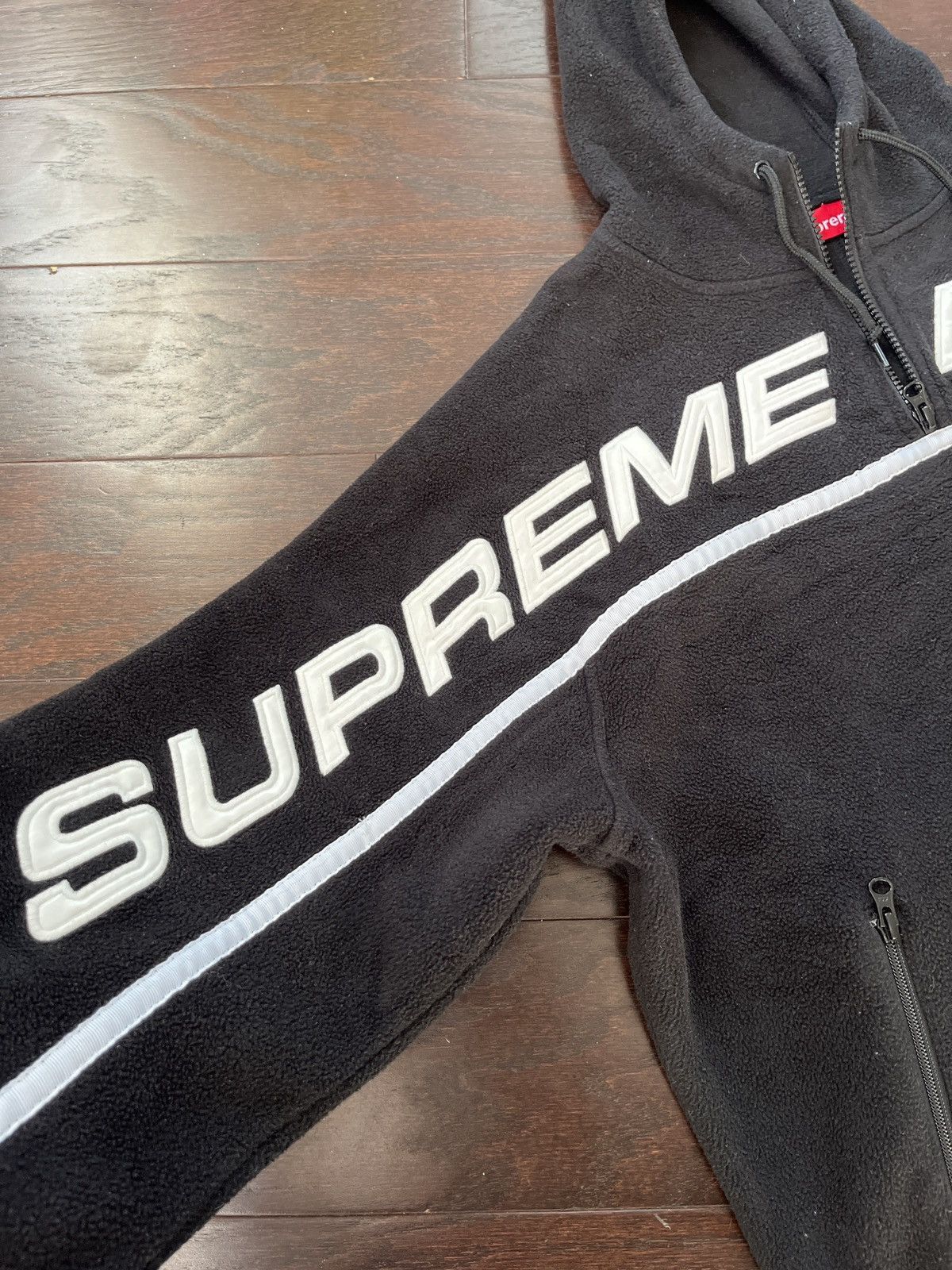 Japanese Brand Supreme spell out 1/4 fleece Size US S / EU 44-46 / 1 - 4 Thumbnail