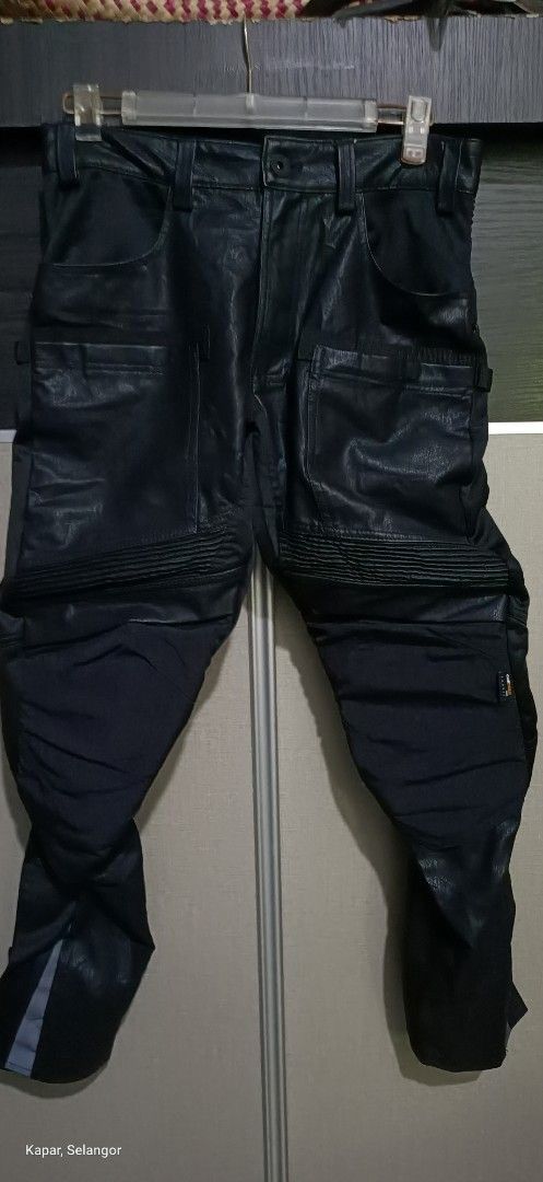 Japanese Brand Fieldcore biker pants faux leather Size US 32 / EU 48 - 2 Thumbnail