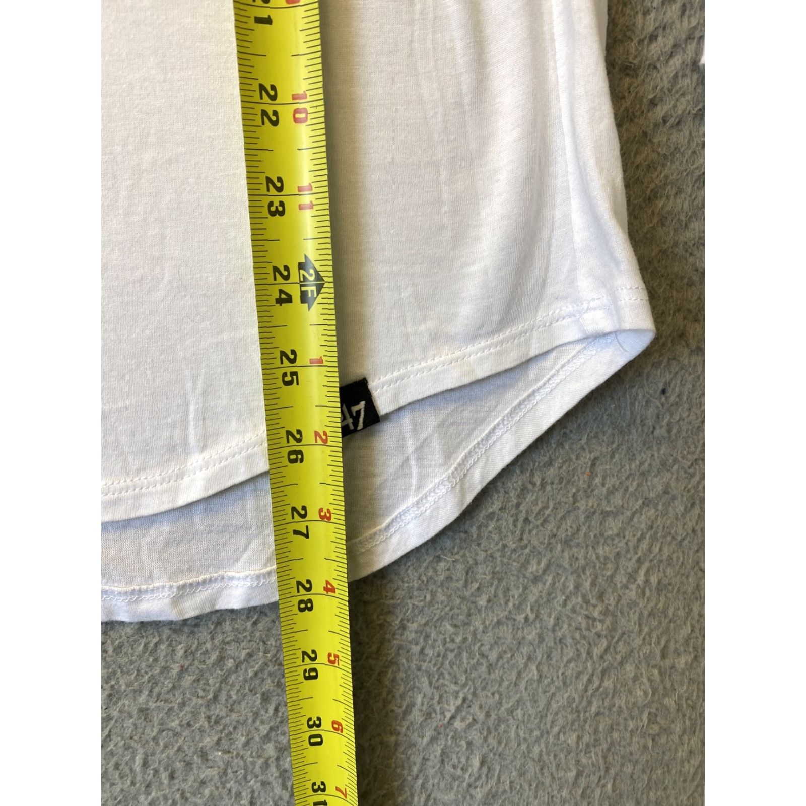 J Brand '47 Denver University Long Sleeve Tee Women's Size L White Casual Jersey Oversized Size L / US 10 / IT 46 - 7 Thumbnail