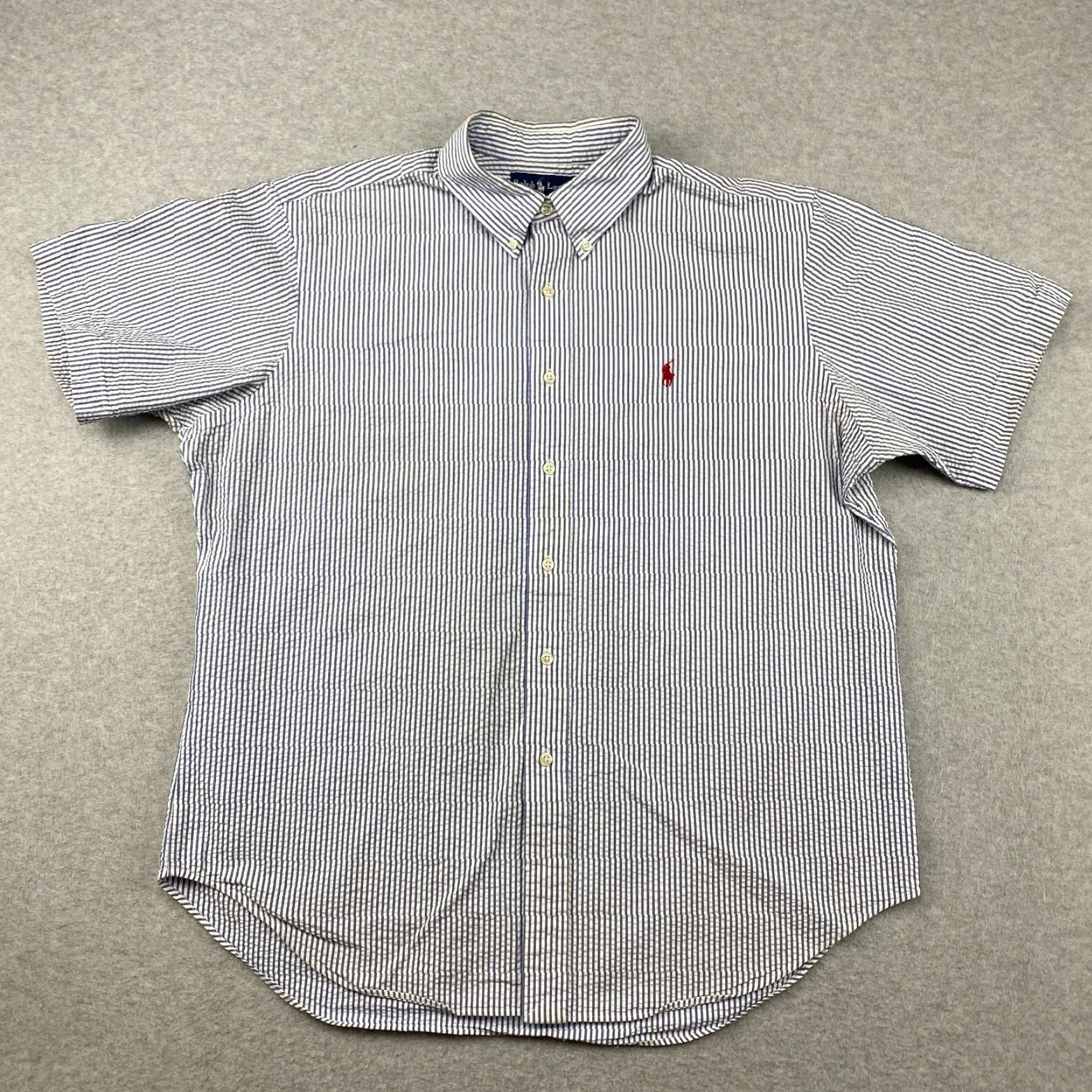 Ralph Lauren Ralph Lauren Button-Down Shirt Mens XL Striped Classic Fit Seersucker Multicolor Casual Size US XL / EU 56 / 4 - 2 Thumbnail