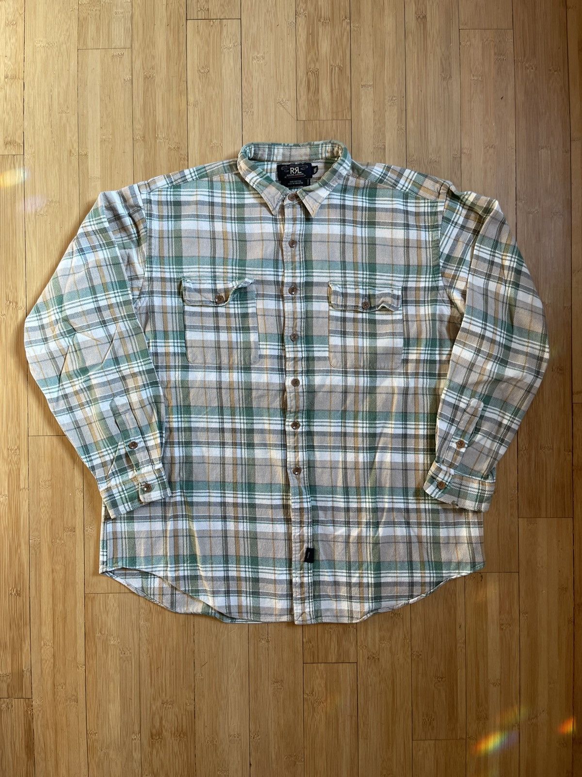 RRL Ralph Lauren Ralph Lauren RRL Heavyweight Plaid Flannel Shirt Size US XXL / EU 58 / 5 - 1 Thumbnail