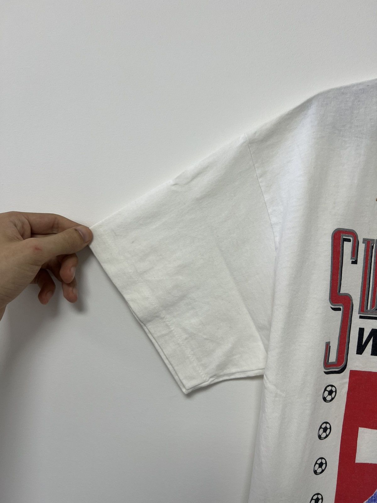 Vintage Switzerland 1991 World Cup USA 1994 T shirt Swiss Tee Sz L Size US L / EU 52-54 / 3 - 5 Thumbnail